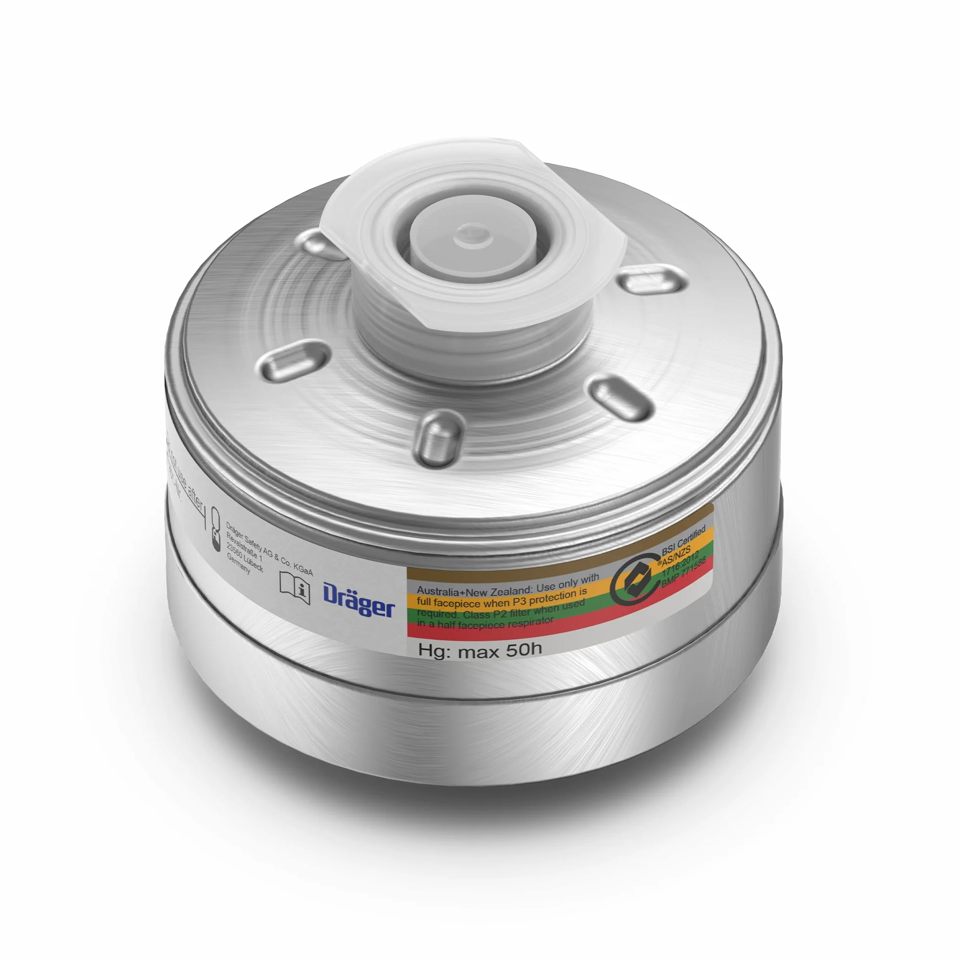 Dräger X-plore Rd40 filtr kombi A2B2E2K2Hg P3 do gazów, oparów, cząstek stałych, 1 szt. | Filtr do pełnych i półmasek X-plore 4740, 6300