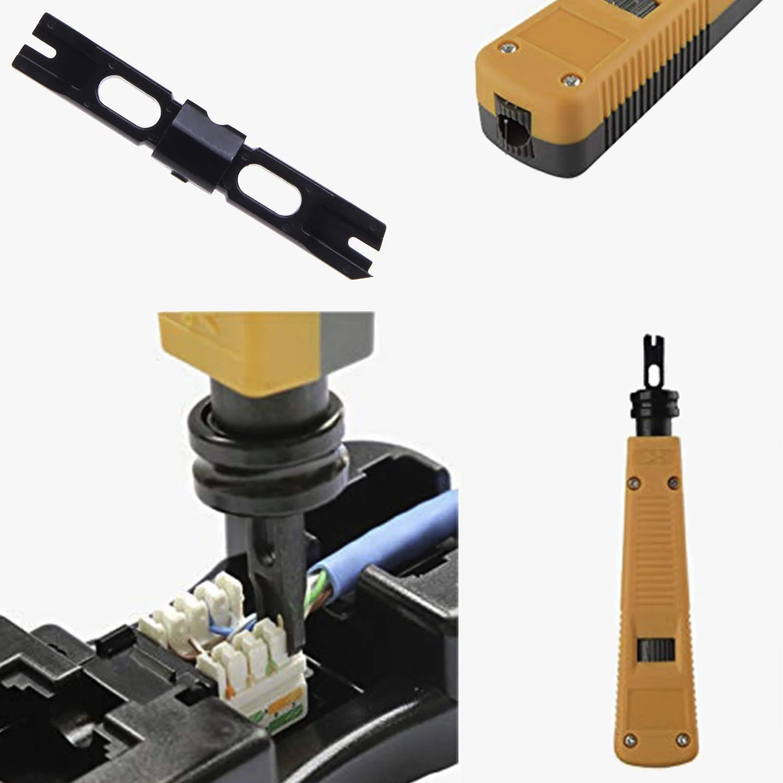 Punch Down Krone tool by Keple Impact Cable Krimper Punching Wire Insertion Tool With 110/88 Blade for IDC Connectors, 8P8C keystone Patch Panels, 110 Block Terminals, Cat 5/6/ 6a Wiring Systems