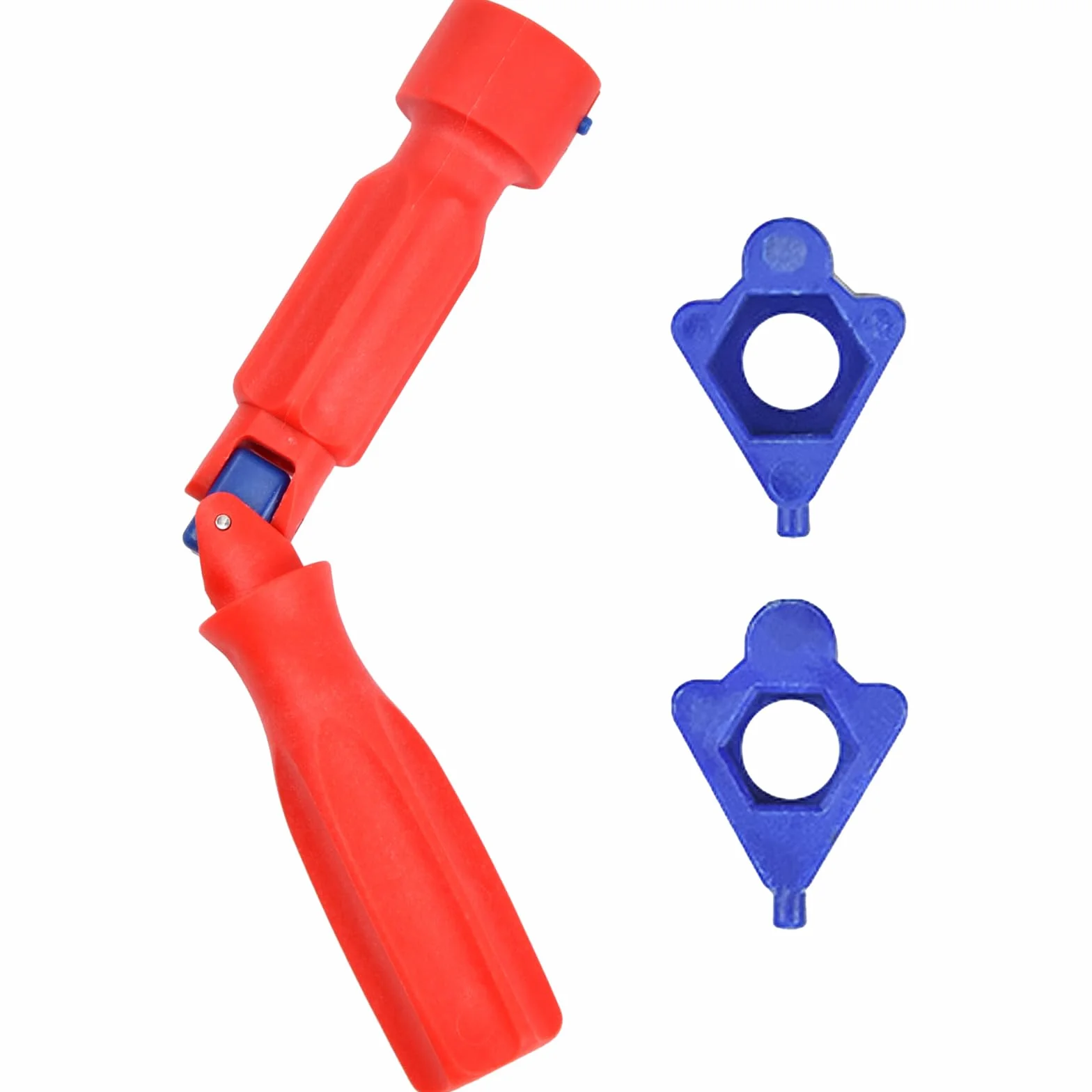 Uniwersalny klucz do instalacji sedesu WC, klucz do naprawy sedesu toaletowego, klucz do sedesu WC, plastikowy klucz montażowy sedesu WC, klucz do deski sedesowej 20 cm, czerwony klucz do