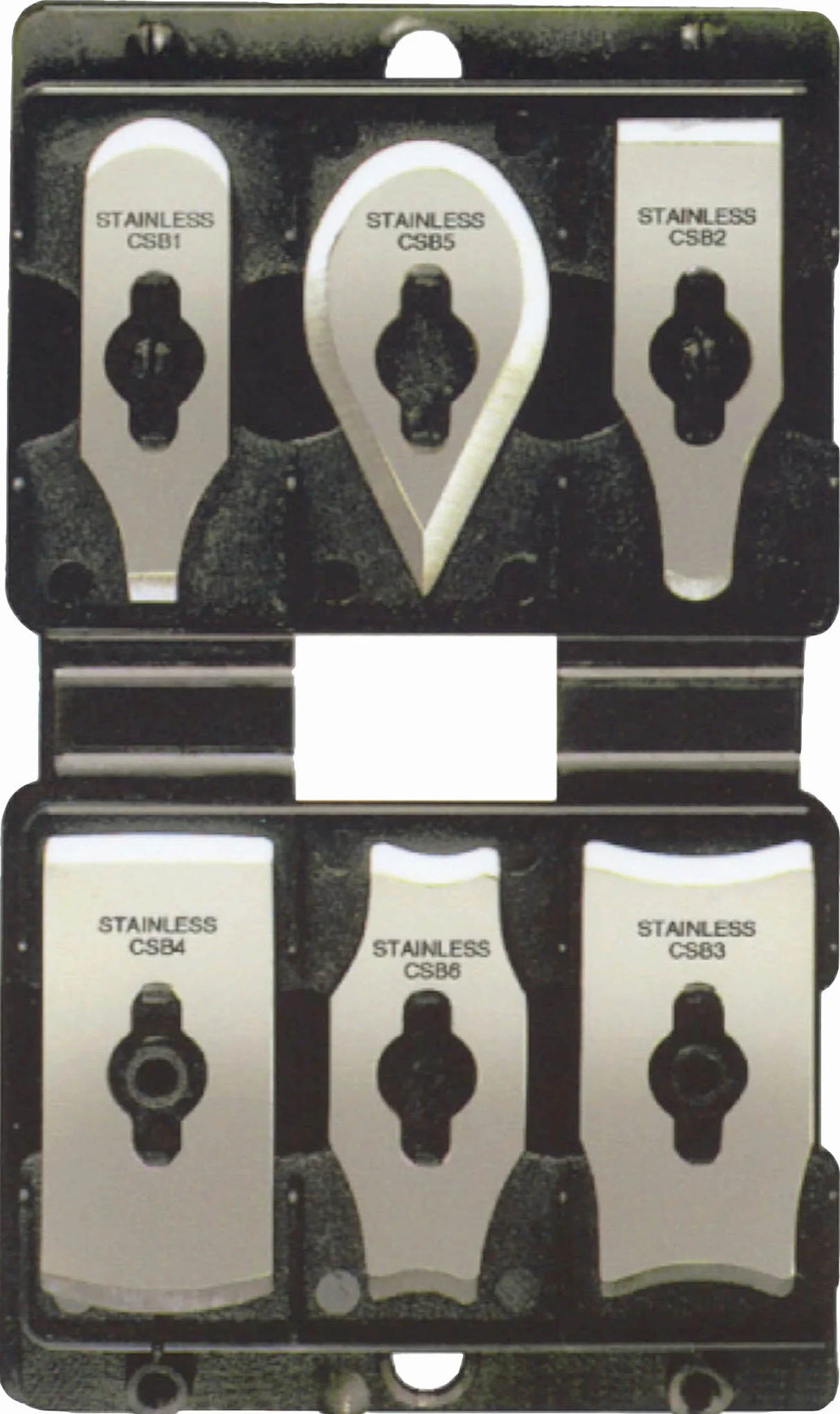 ALLWAY CS6 Soft-Grip Contour Scraper Set zestaw skrobaków z 6 ostrzami i pilnikiem