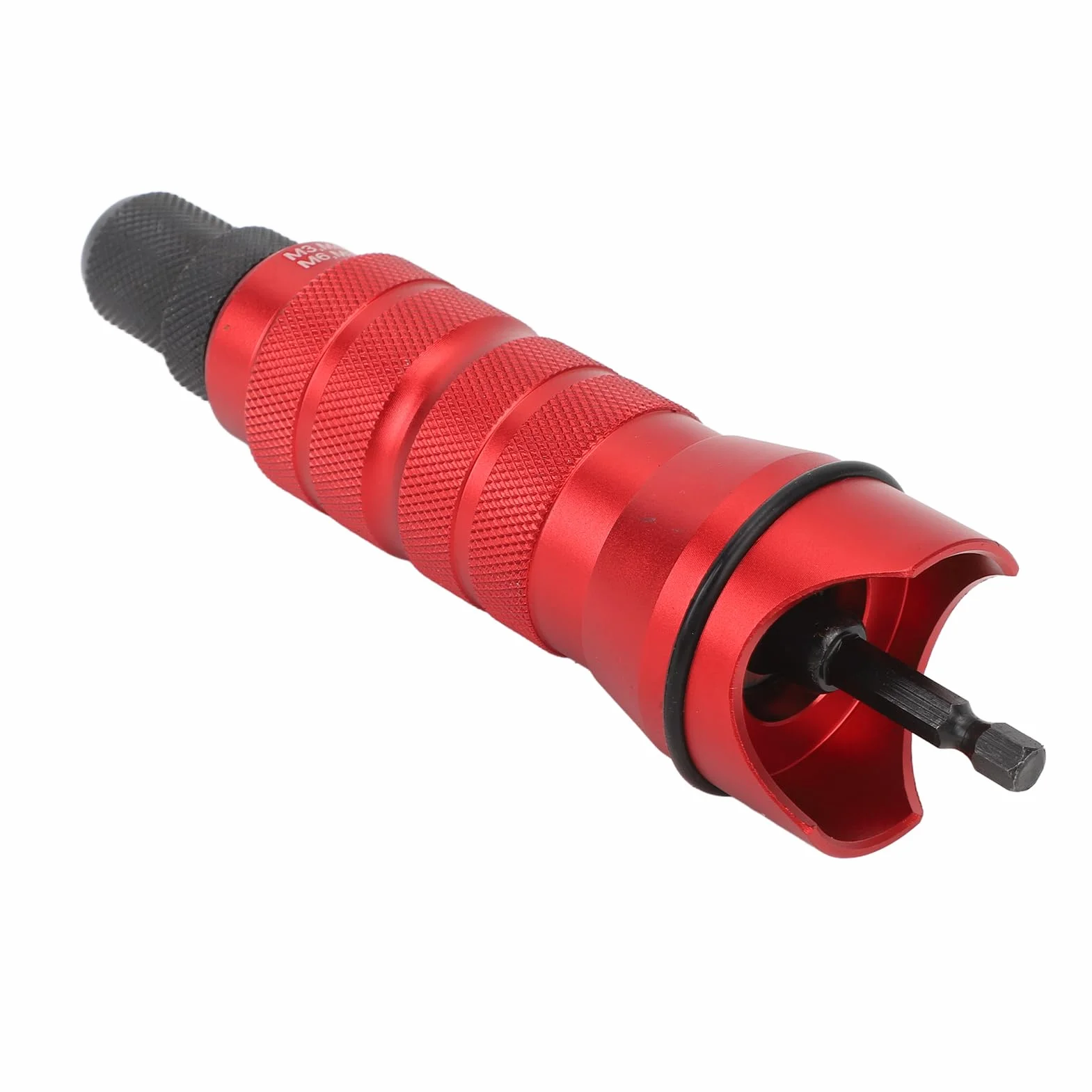 Zestaw adaptera do elektrycznej wiertarki nitowej Przenośny Mocny z 6 wymiennymi głowicami Bezprzewodowy pistolet do nitowania Adapter do instalacji Konserwacja Budynek Winda