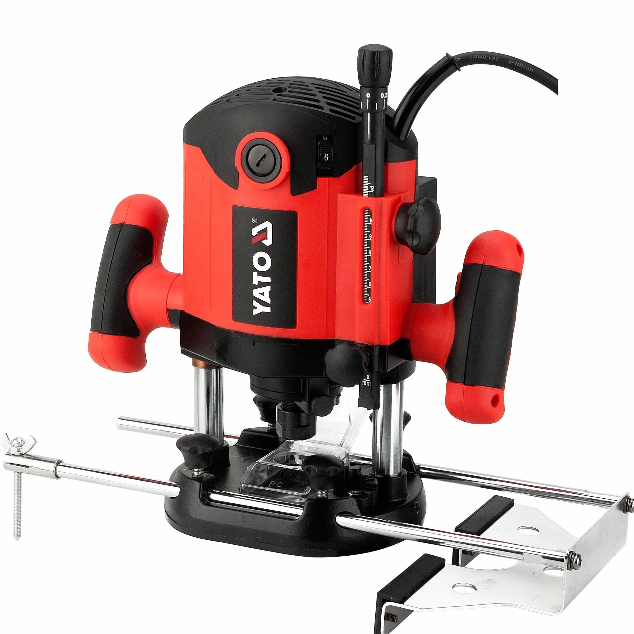 Yato YT-2920 Frezarka Górnowrzecionowa, 2100 W, 230 V, Czerwony, Ø 8/12 mm