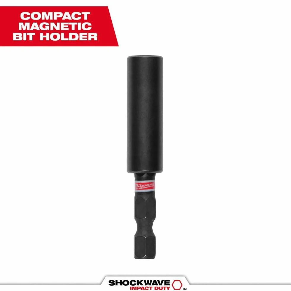Milwaukee 48-32-4502 Shockwave Impact Duty 1/4 cala sześciokątny chwyt magnetyczny 6 cm uchwyt na końcówki bitowej