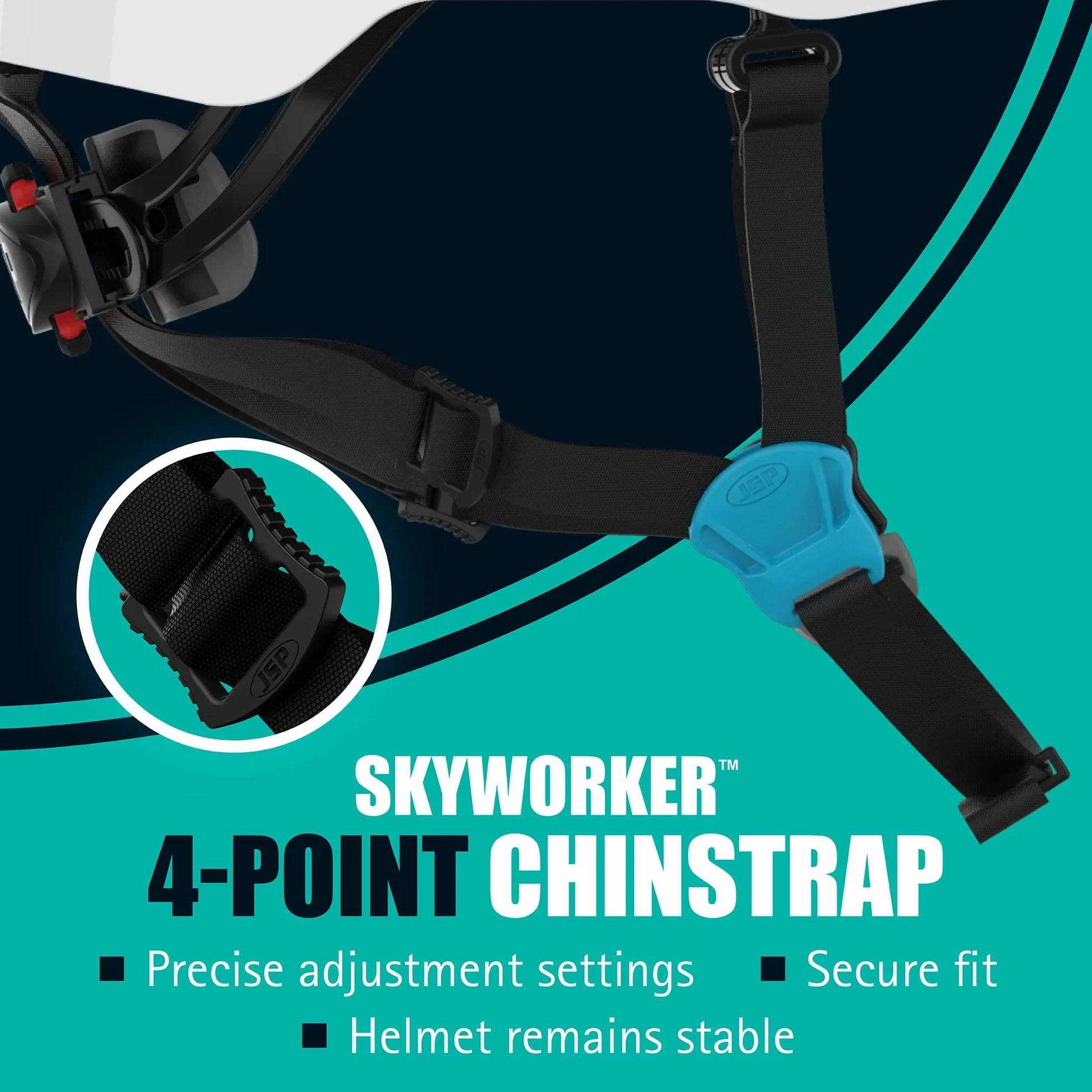 JSP Wentylowany hełm Blk EVOLite Skyworker Micro Peak – z grzechotką na kółkach