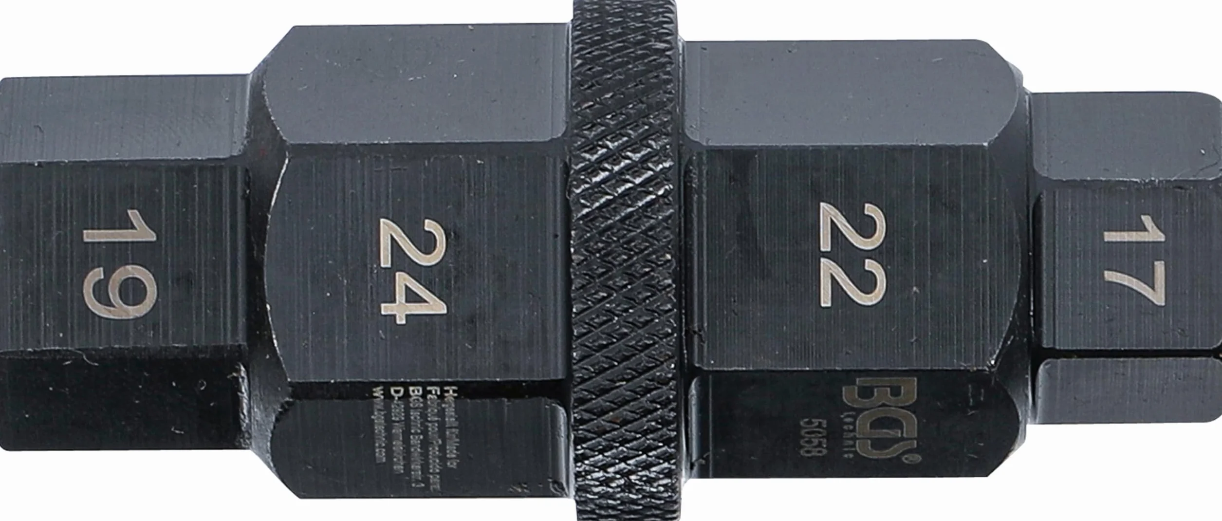 BGS 5058 | Nasadka specjalna do motocykli | 10 mm (3/8") | 17 - 19 - 22 - 24 mm
