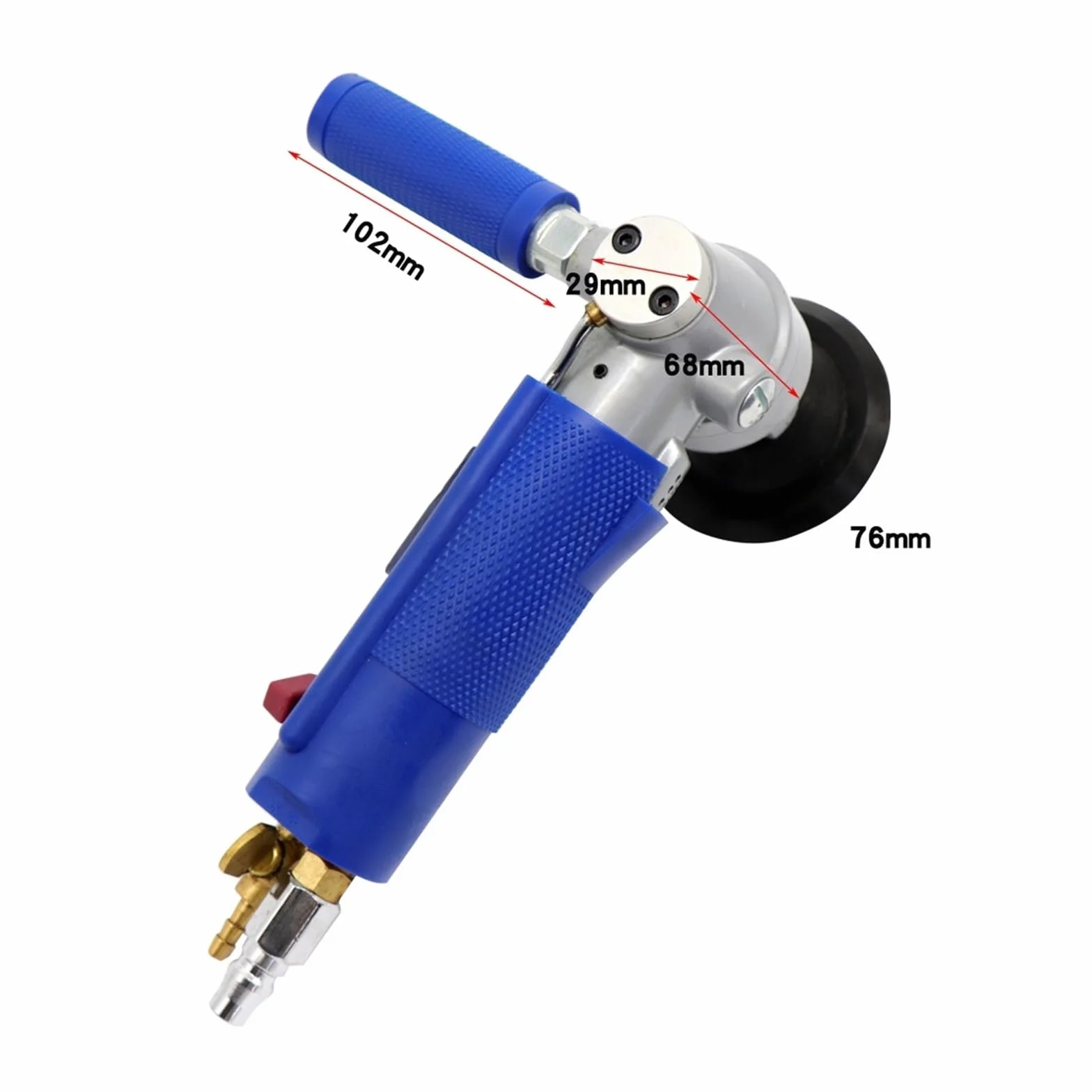Maszyna do polerowania, 4 Cal pneumatyczna szlifierka pneumatyczna młyn wodny polerka na mokro maszyna narzędziowa do marmuru granit kwarcowy polerowanie kamienia | Blue 16mm 4inch