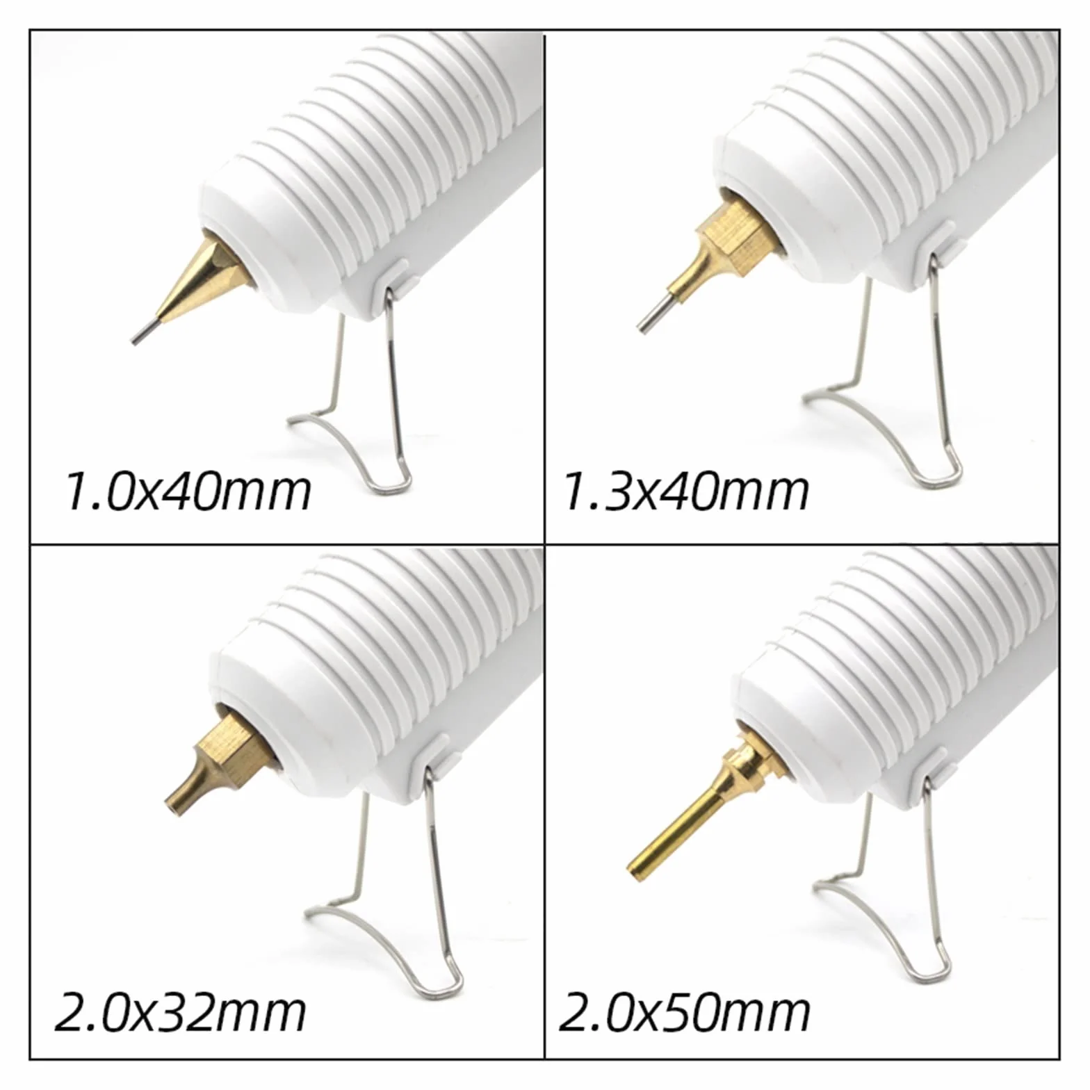 Pistolet Do Klejenia Na Gorąco Długa Dysza O Średnicy 1mm 1.3mm Mała Przysłona Przemysłowy Pistolet Do Kleju DIY Narzędzia Do Naprawy Rękodzieła Pistolet Do Klejenia(4pcs nozzles)