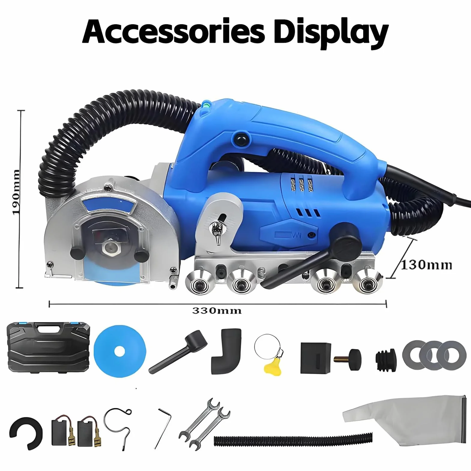 Usuwacz Fugi do Płytek Ceramicznych 9000rpm/1200W,Elektryczne Czyszczenie,packageA | Samoczyszczący odkurzacz do pyłu, usuwania starej fugi i cementu, do konserwacji i renowacji płytek, 220V
