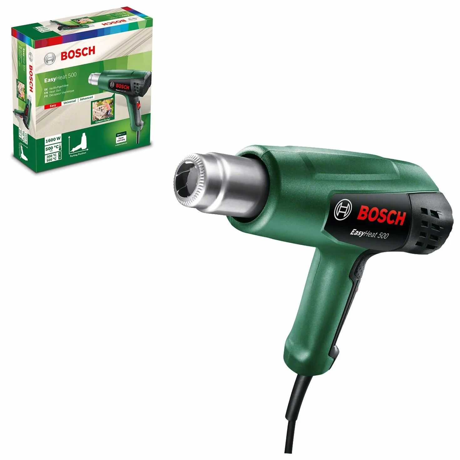 Bosch 06032A6000 06032A6000 Opalarka, Zielony/Czarny, 27,5 x 27,4 x 9,5 cm; 470 g