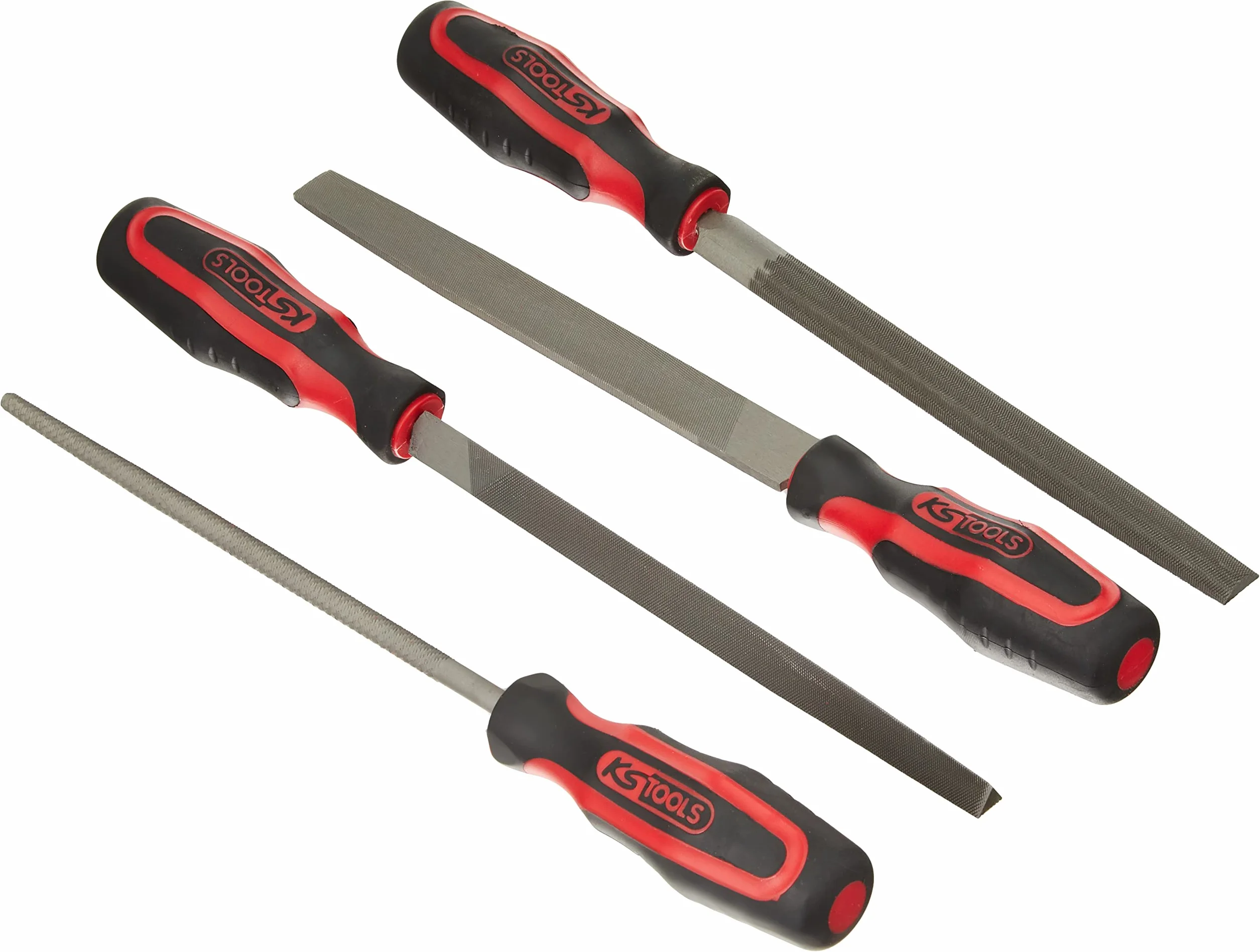 KS Tools 713.3004 Zestaw pilników warsztatowych, 4-szt, z wkładką systemową 1/3