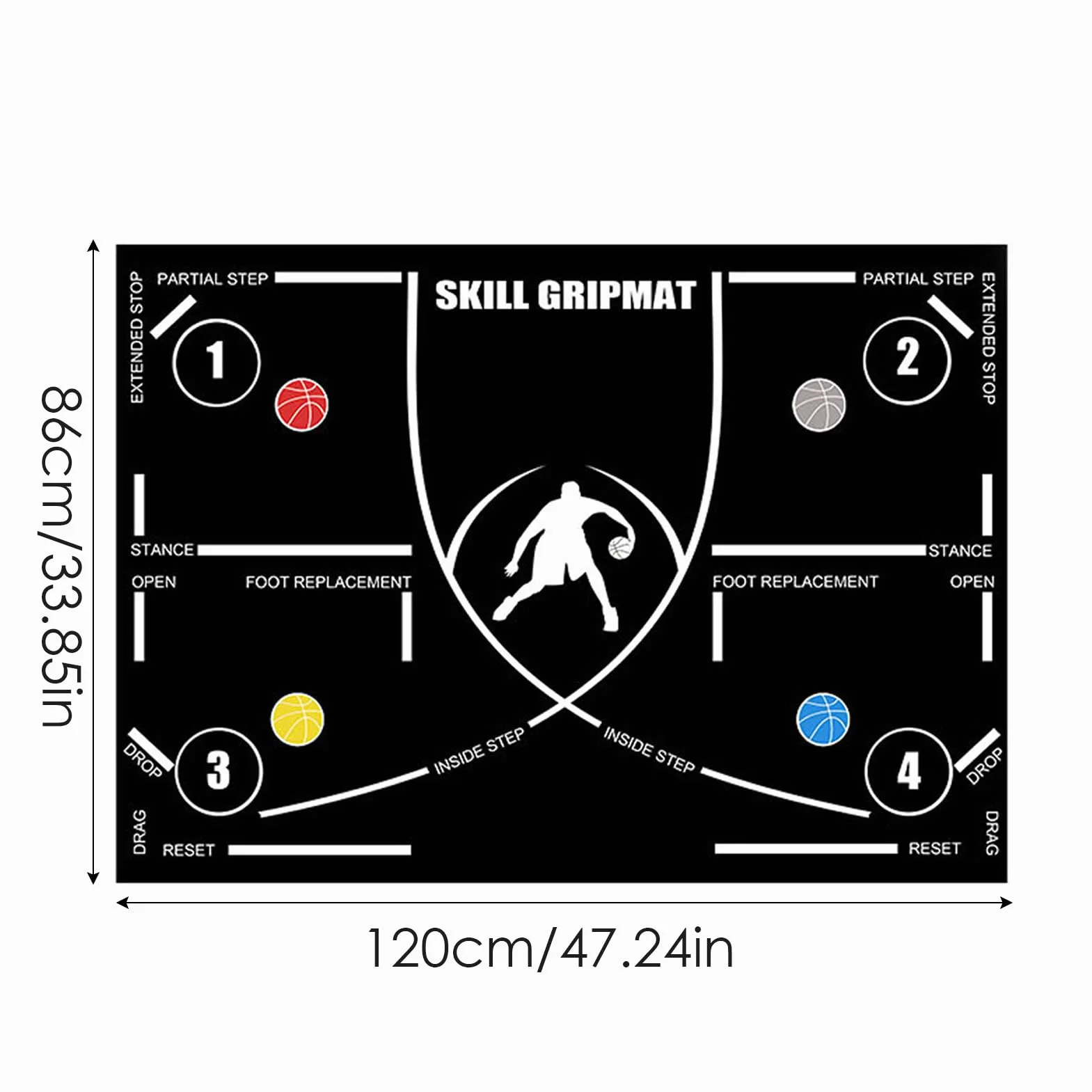 Agility Footstep Training Mat, Non-Slip Speed Blanket, Silent Fitness Equipment, Portable Strength Trainer, Coordination Aid, Ideal for Home Workouts, Athletes, Sports Drills