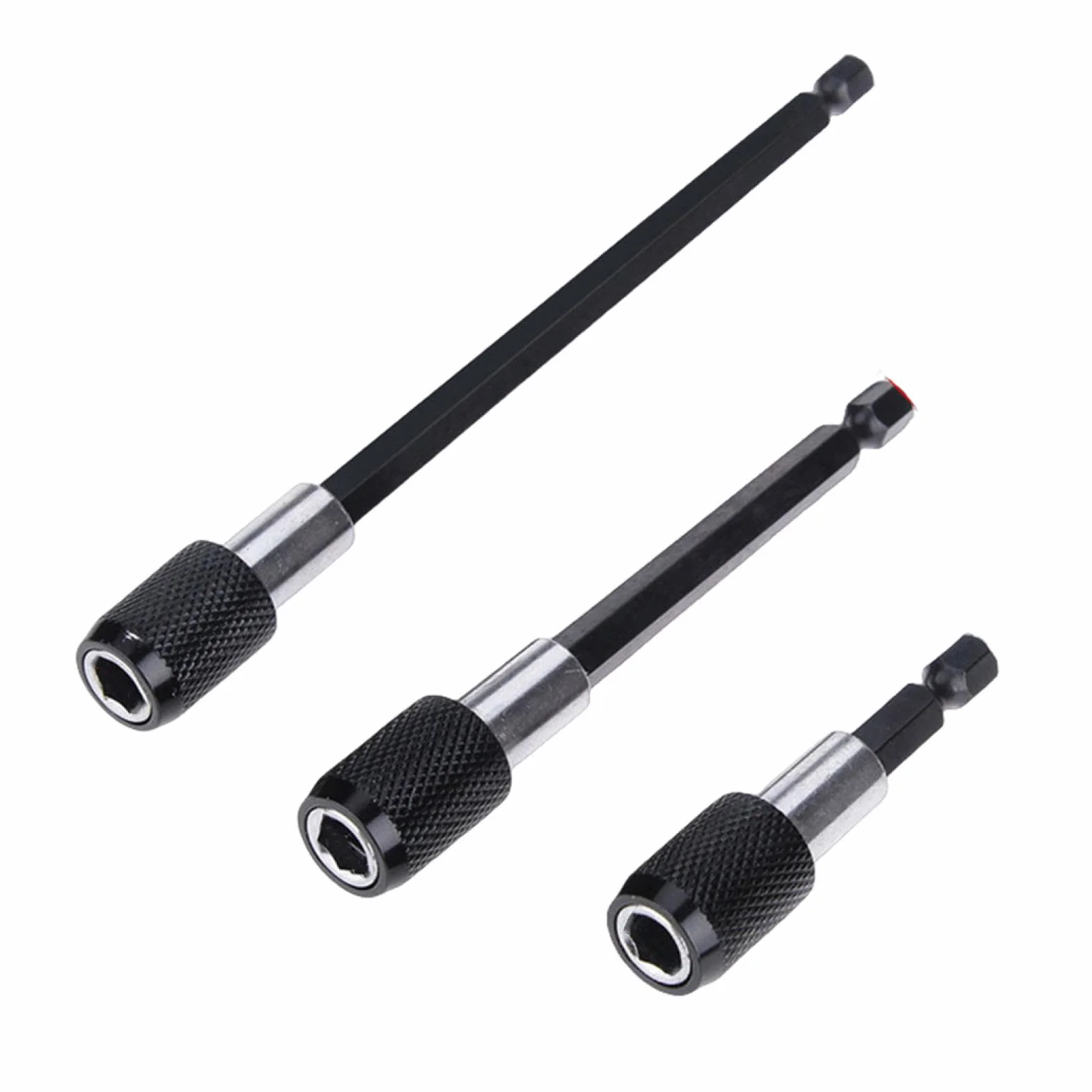 Magnetyczny śrubokręt sześciokątny adapter szybkozłączka wymiana wierteł zestaw przedłużający przedłużka wsadowa samoblokujący pręt nakrętka uchwytu śruba narzędzie (zestaw uchwytów na bity)