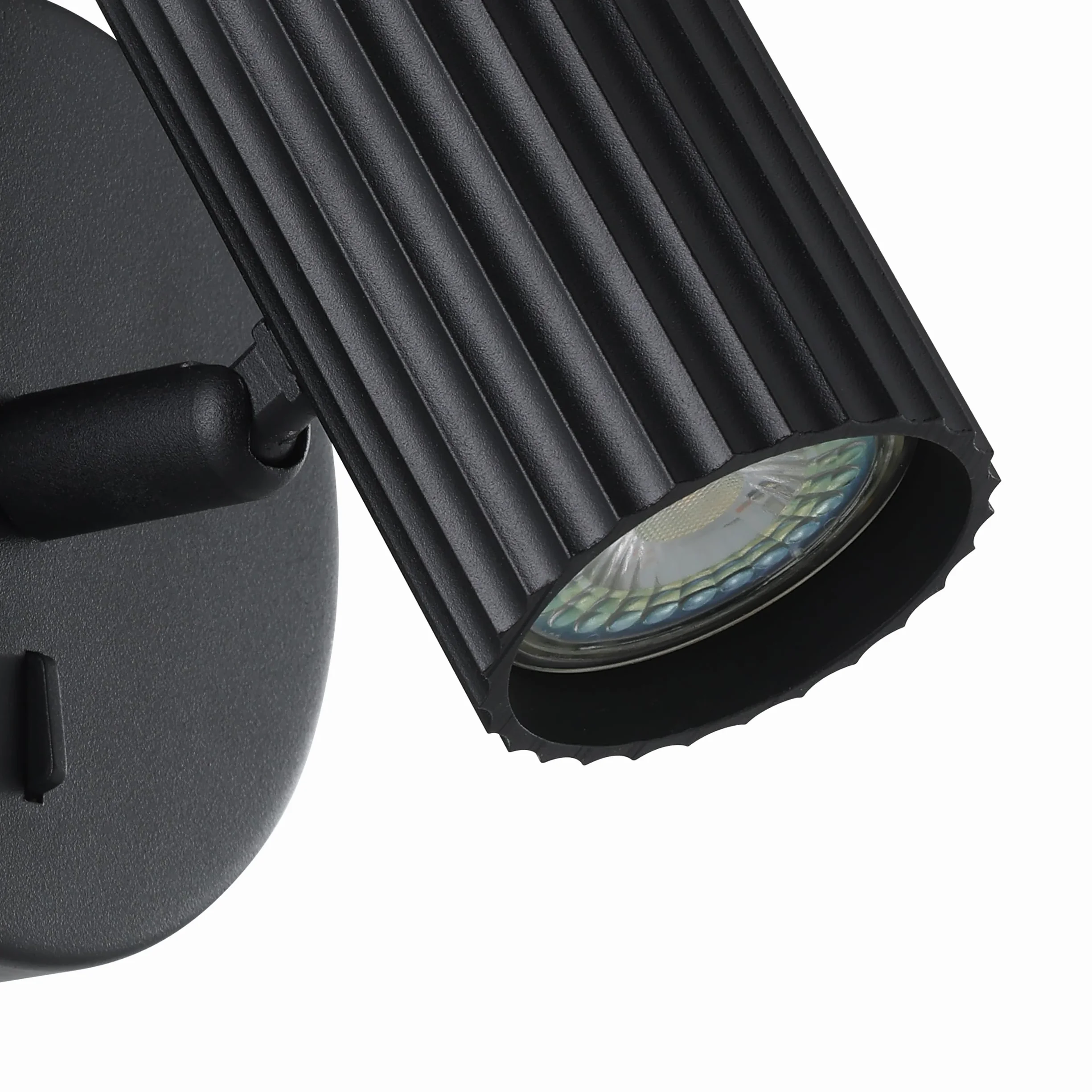 EGLO Portillo kinkiet wewnętrzny | lampa do sypialni z obrotowym reflektorem światło czytania metalu w kolorze czarnym oprawaowa ścienna oprawką GU10