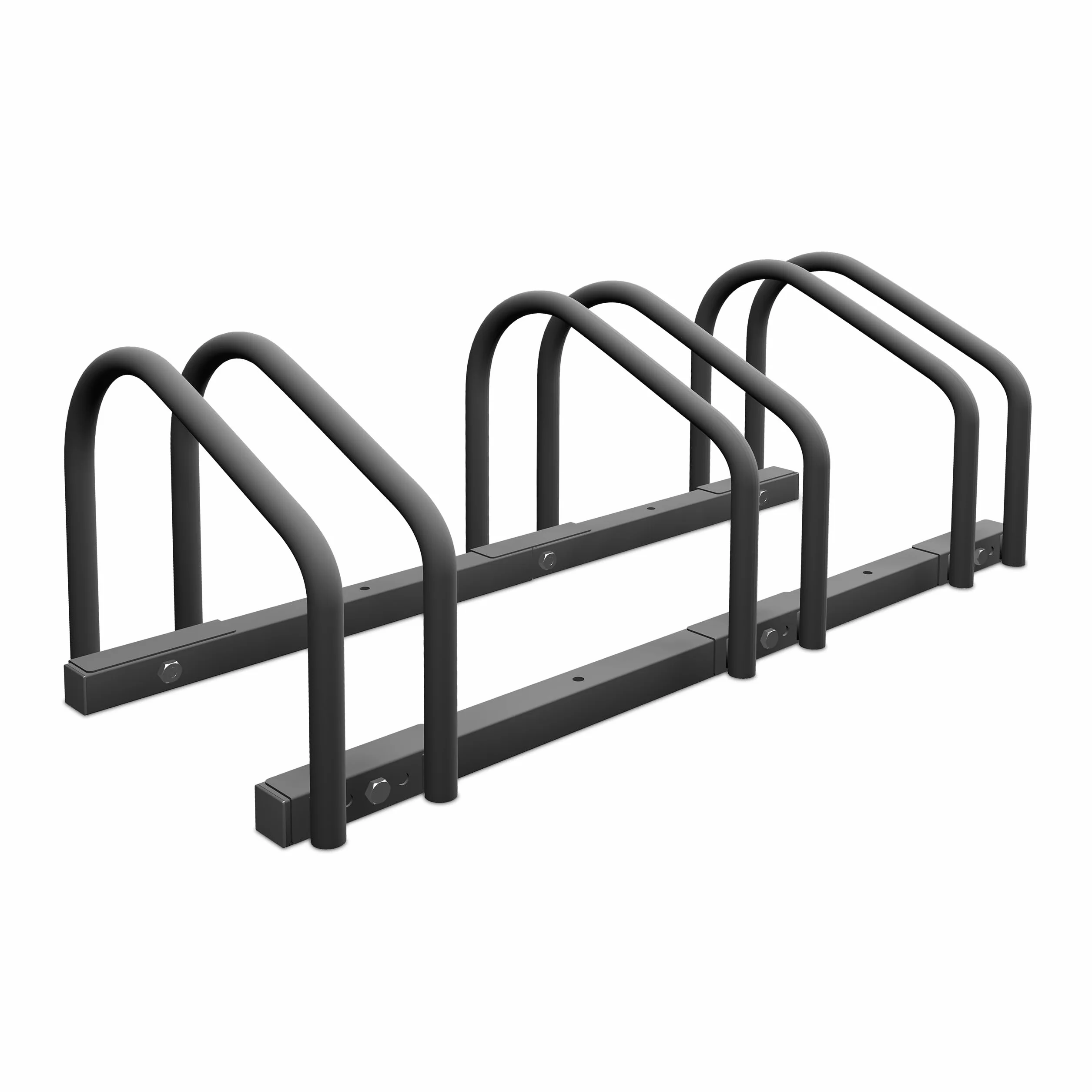 Relaxdays Stojak na rower podłogowy na 3 rowery metalowy antracyt 27x67,5x33 cm