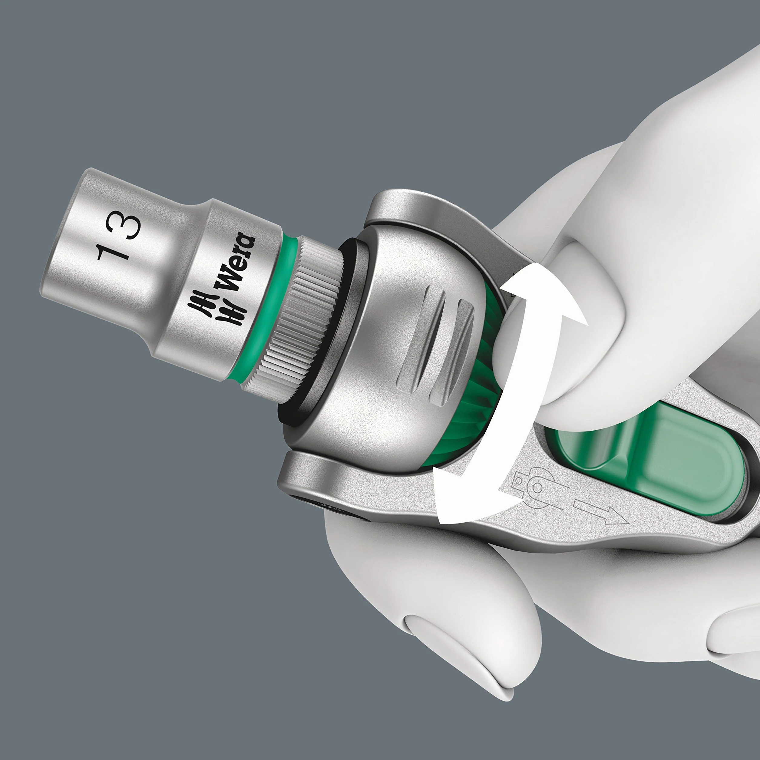 Wera Zyklop Speed 8100 SA 6 05004016001, klucze nasadowe z grzechotką, metryczne 1/4”, zestaw 28-częściowy