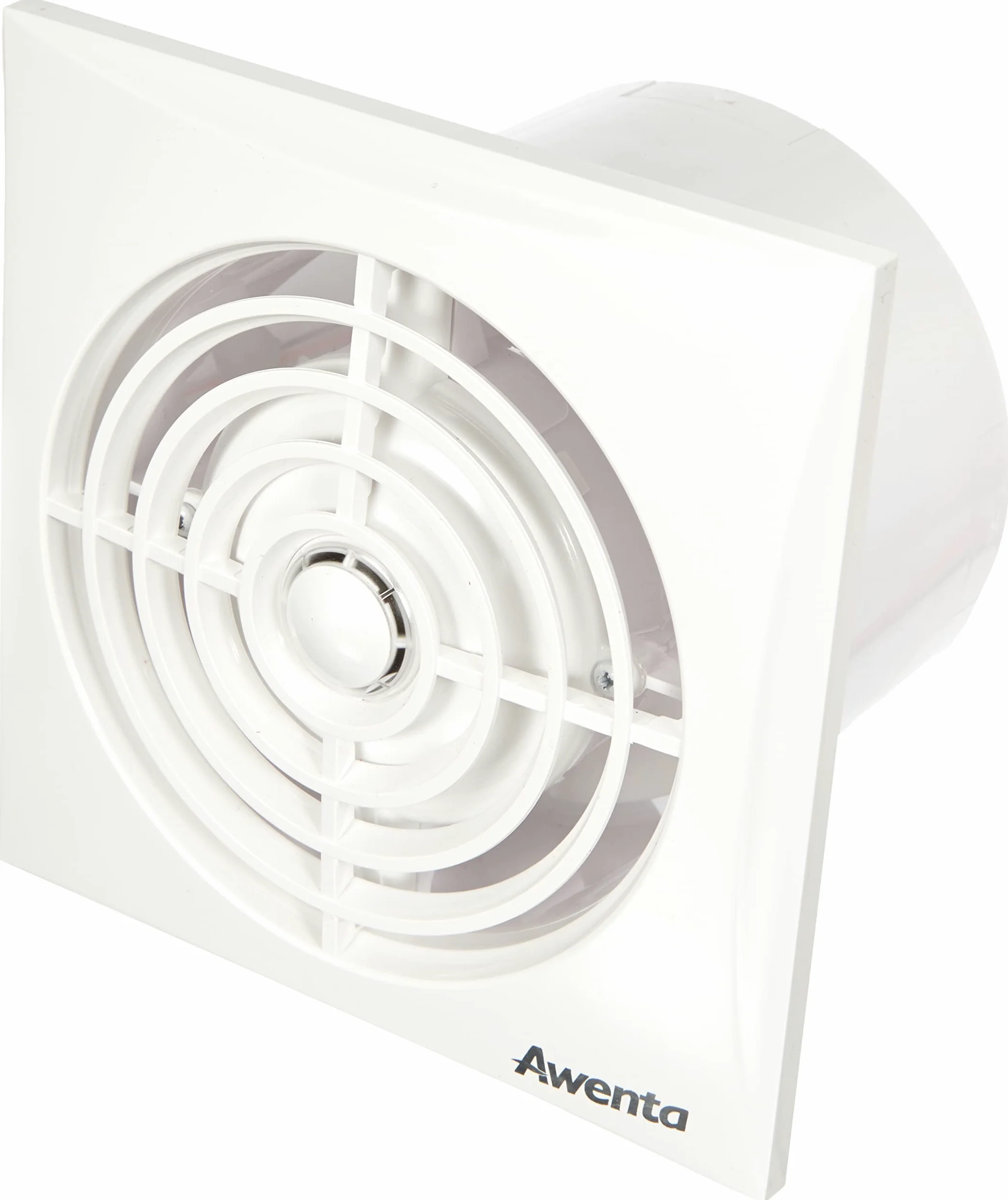 Wentylator łazienkowy, biały, Ø 100 mm, bardzo cichy + wydajny wentylator, wentylator sufitowy, wentylator ścienny, wentylator łazienkowy, wentylator do zabudowy, do łazienki, kuchni, łożysko kulkowe do pracy ciągłej, wentylator do małych pomieszczeń, sta