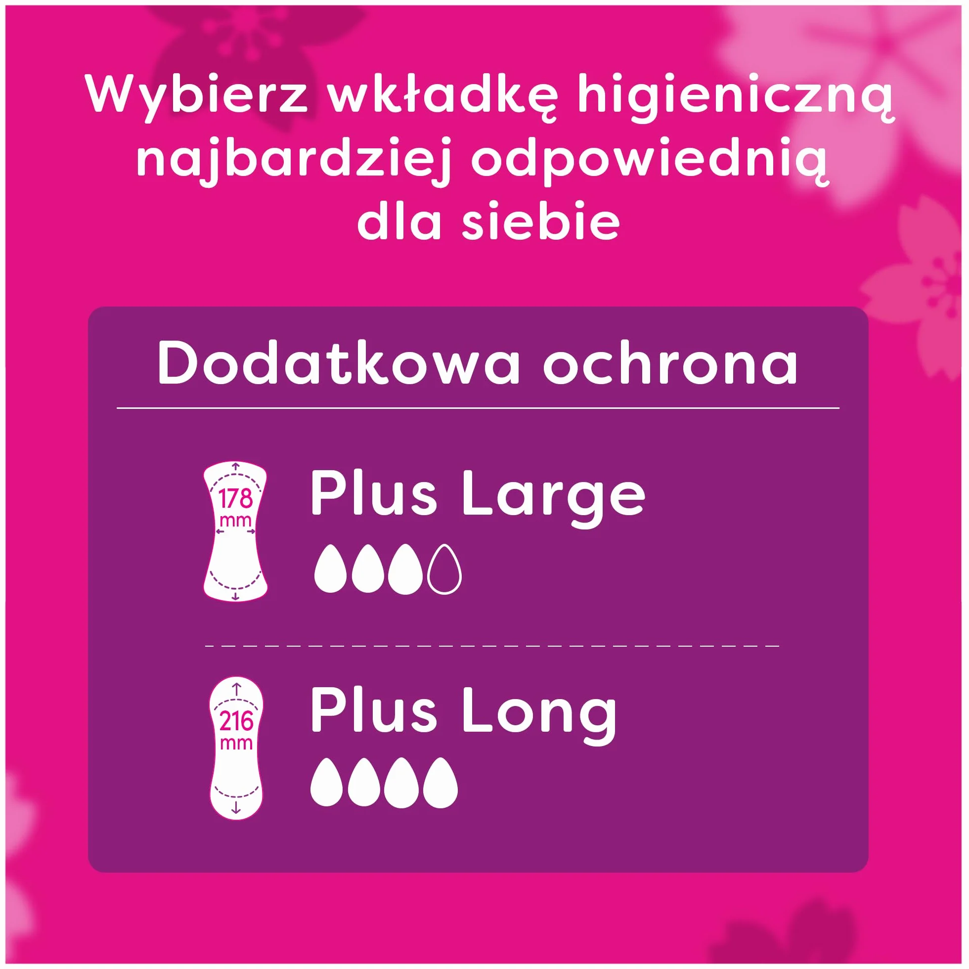 Carefree Plus Large 64 szt. szt. Wkładki higieniczne z wyjątkowo chłonnym wkładem. Zapewniają długotrwałą ochronę przed wilgocią i nieprzyjemnym zapachem.