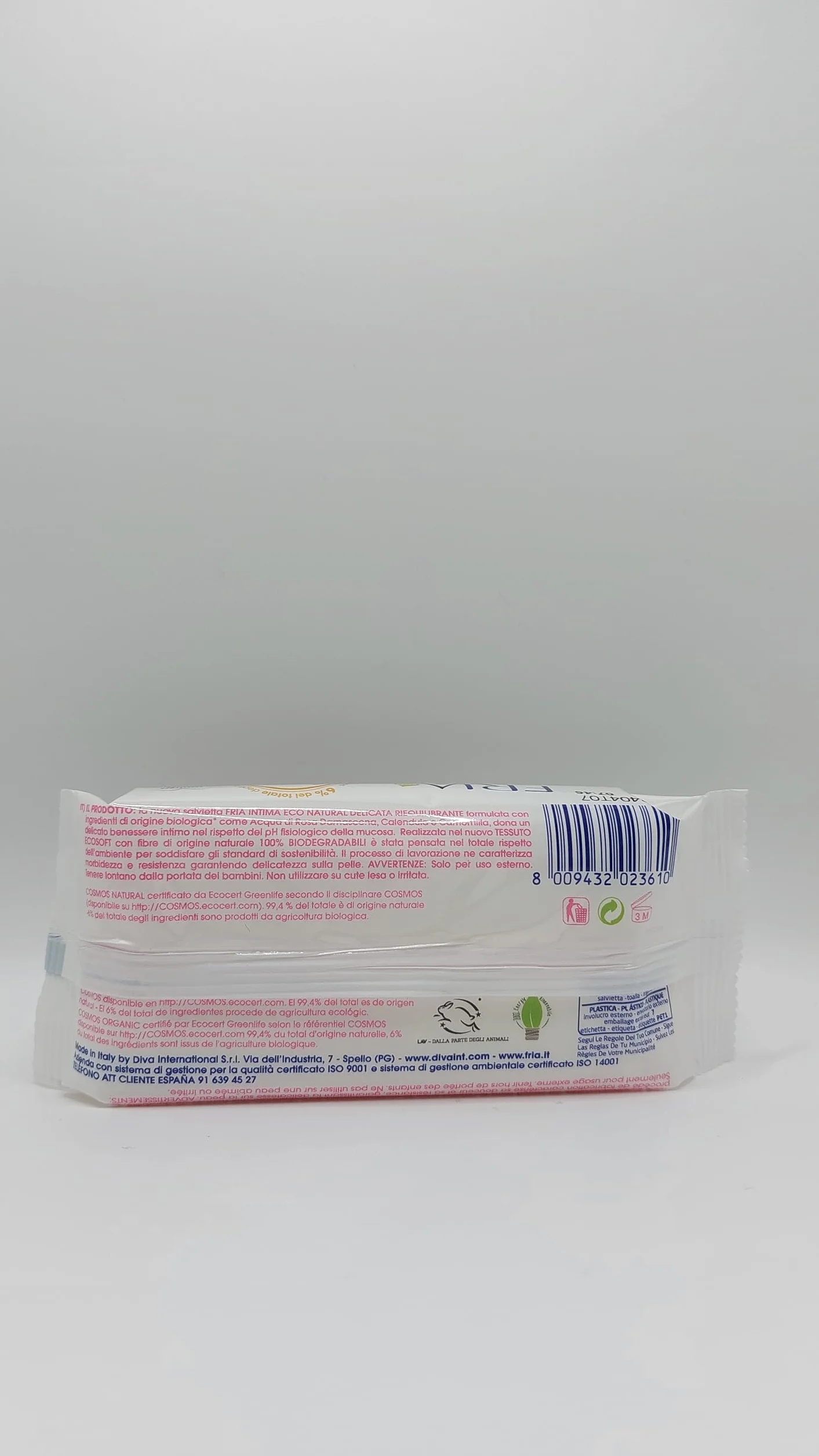 FRIA Chusteczki Intime Eco Natural Delicate 12 jednostek