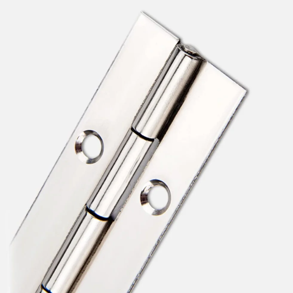 metalowy zawias fortepianowy, 600 x 38 x 1 mm, długi zawias ze stali nierdzewnej, otwierany pod kątem 270 stopni, wytrzymały zawias meblowy do fortepianu, szafek, drzwi, dużych okien, łodzi,