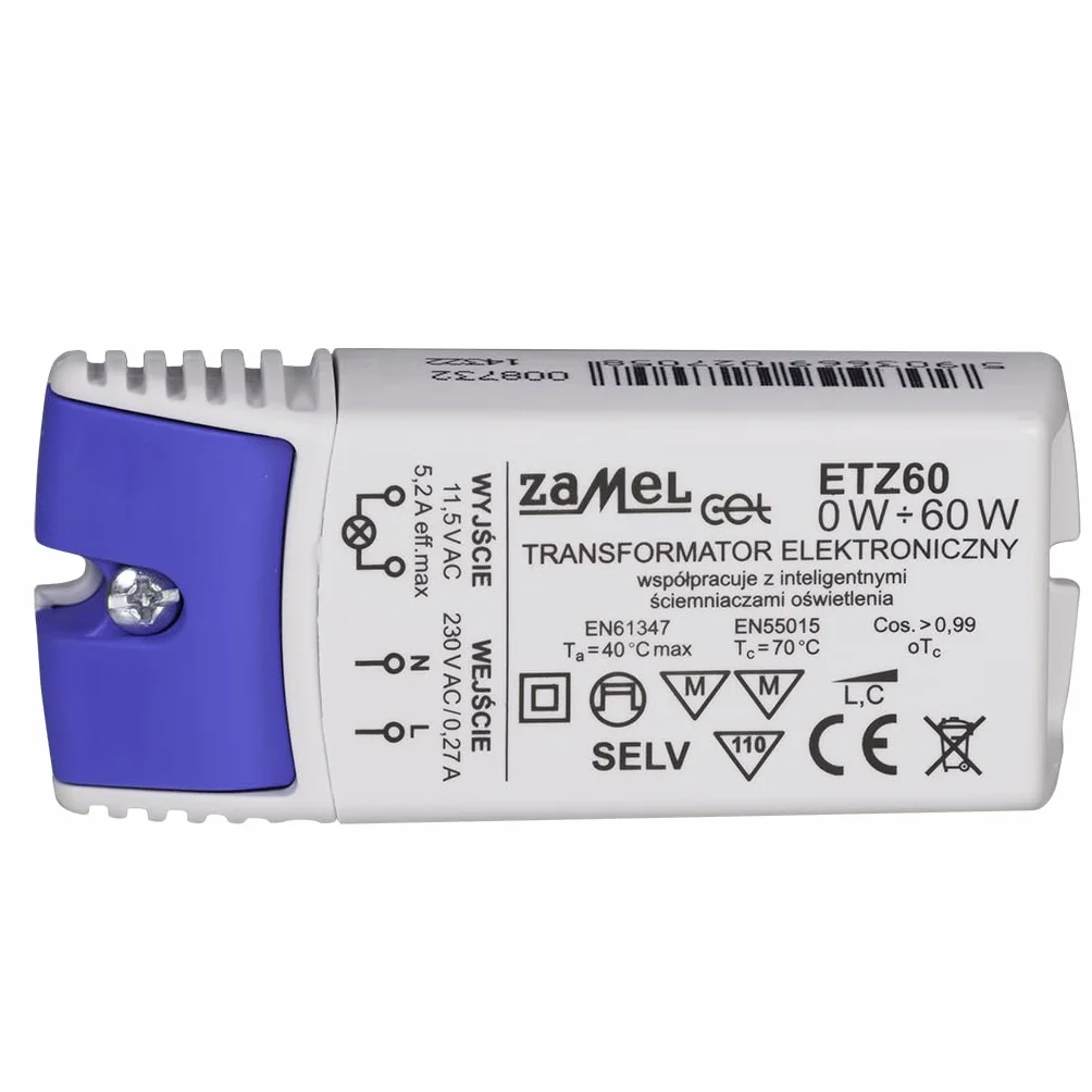 ETZ-60 transformator elektroniczny 12 V 60 W