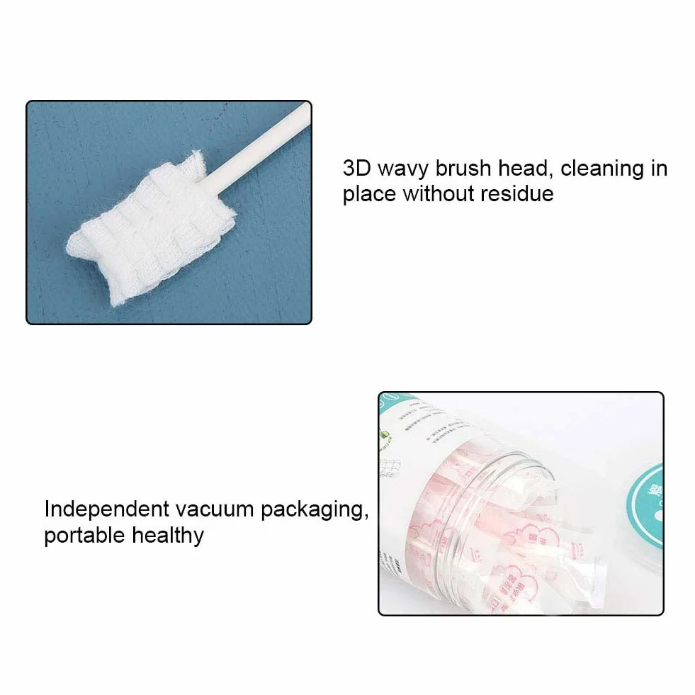 30 Szt. Szczoteczka do Zębów dla Dzieci Tongue Cleaner, Pielęgnacja Zębów Baby Oral Cleaner na 0-36 Miesięcy Baby Finger Szczoteczka do Zębów
