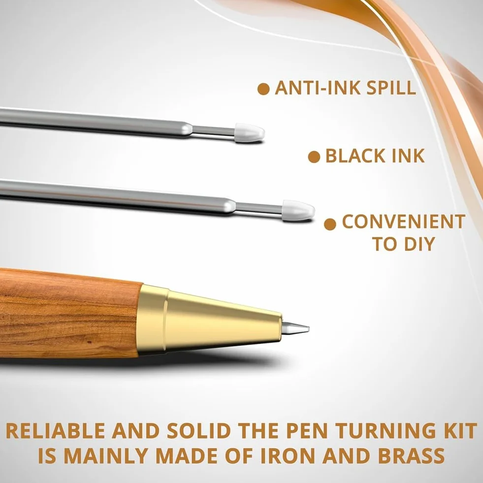 Zestaw Slimline Twist Pen Supplies, 10 sztuk, atrament czarny, do projektów DIY Coppe