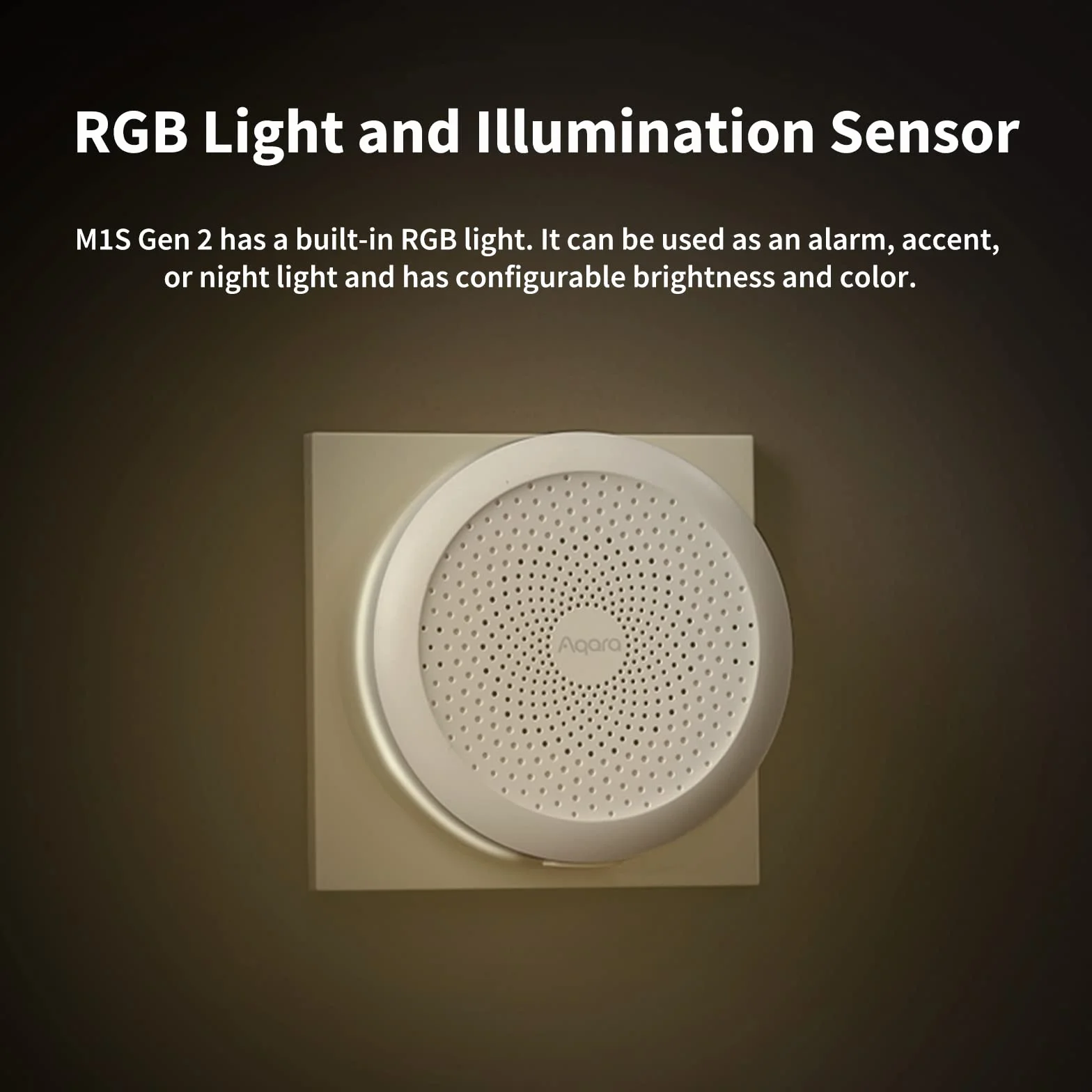 Aqara Hub M1S Gen 2, Bezprzewodowy Mostek Inteligentnego Domu do Systemu Alarmowego (Wymagane Wi-Fi 2,4 Ghz), Automatyzacja domu, Obsługa Alexa, Asystenta Google, HomeKit i IFTTT