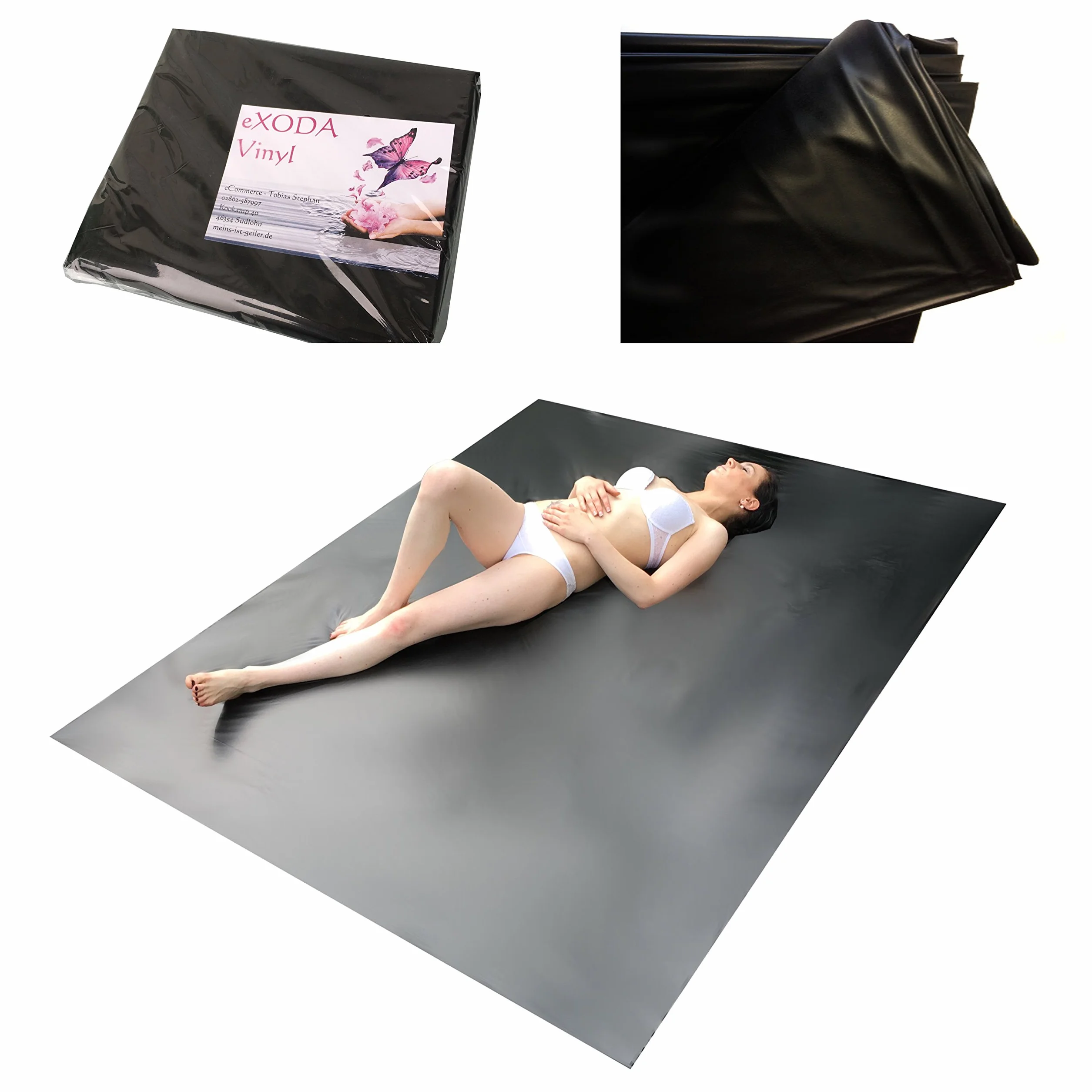 eXODA Prześcieradło na inkontynencję prześcieradło pod materac czarne 180x220 cm prześcieradło do łóżka