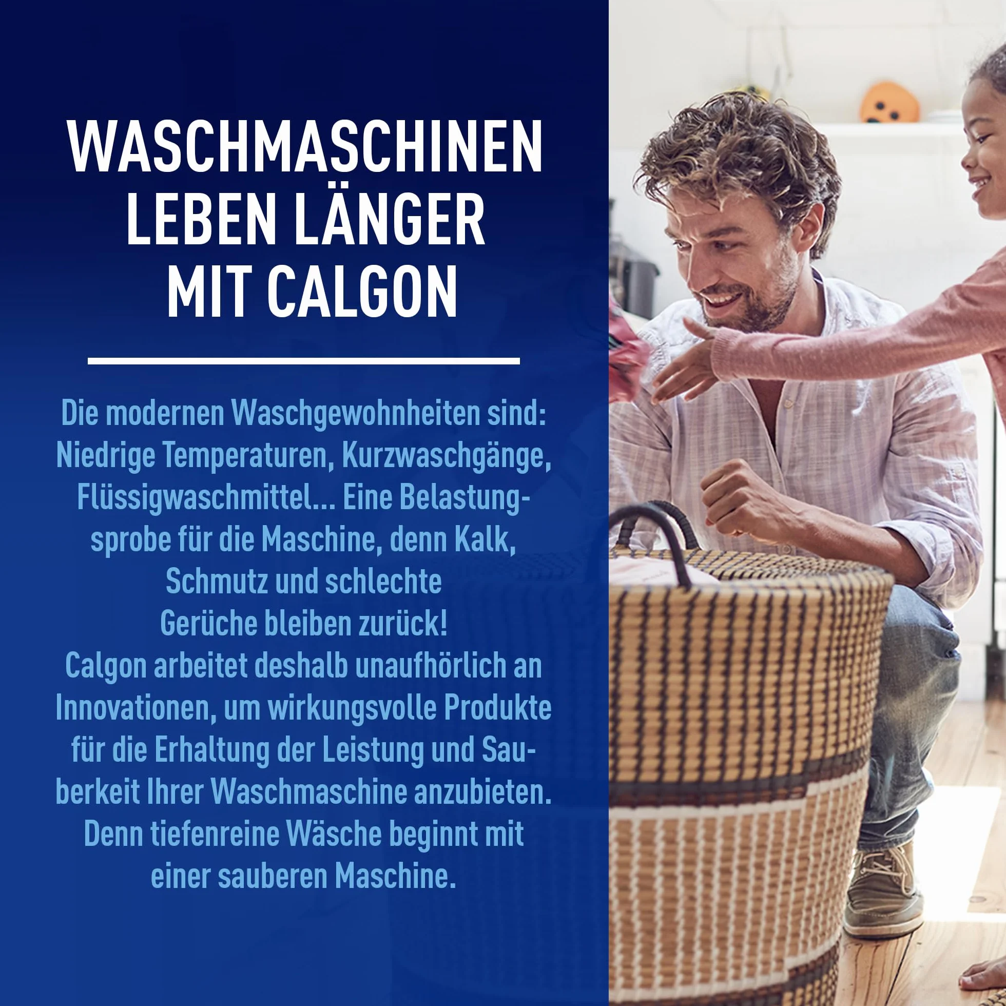 Calgon Power Gel 4 w 1 – skuteczny przeciwko kamieniom, zabrudzeniom, zapachom i korozji, ochronny zmiękczacz wody do pralki, 1 x 2,15 l