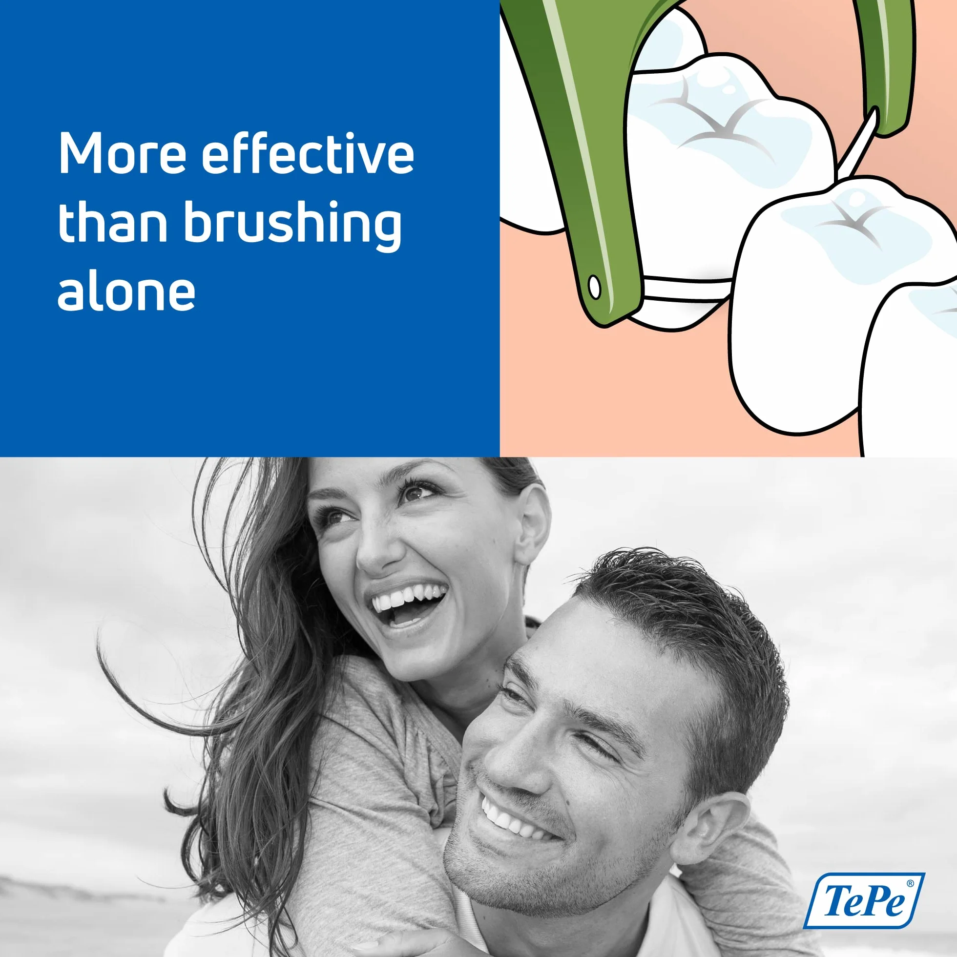 TePe GOOD Mini Flosser Niciowykałaczki, zielony, 36 sztuk, wykałaczki z nicią dentystyczną, skuteczne usuwanie płytki nazębnej, łatwe czyszczenie