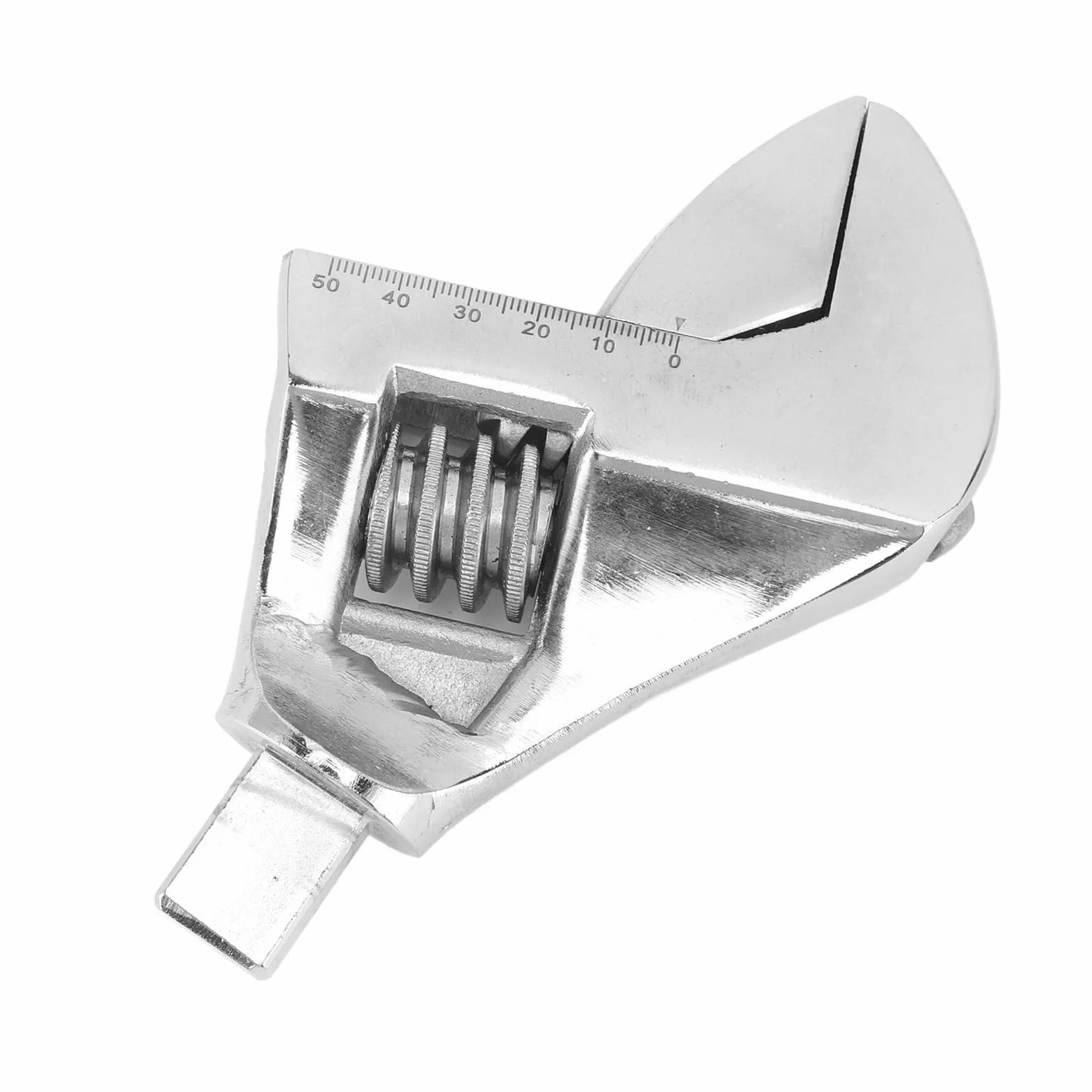 Cocoarm Głowica do Wymiany Klucza, Głowica Klucza Nastawnego ze Stali Chromowo-wanadowej do Narzędzia Skrętnego z Dużym Otworem Majsterkowania (0–48 mm / 0–1,9 cala)