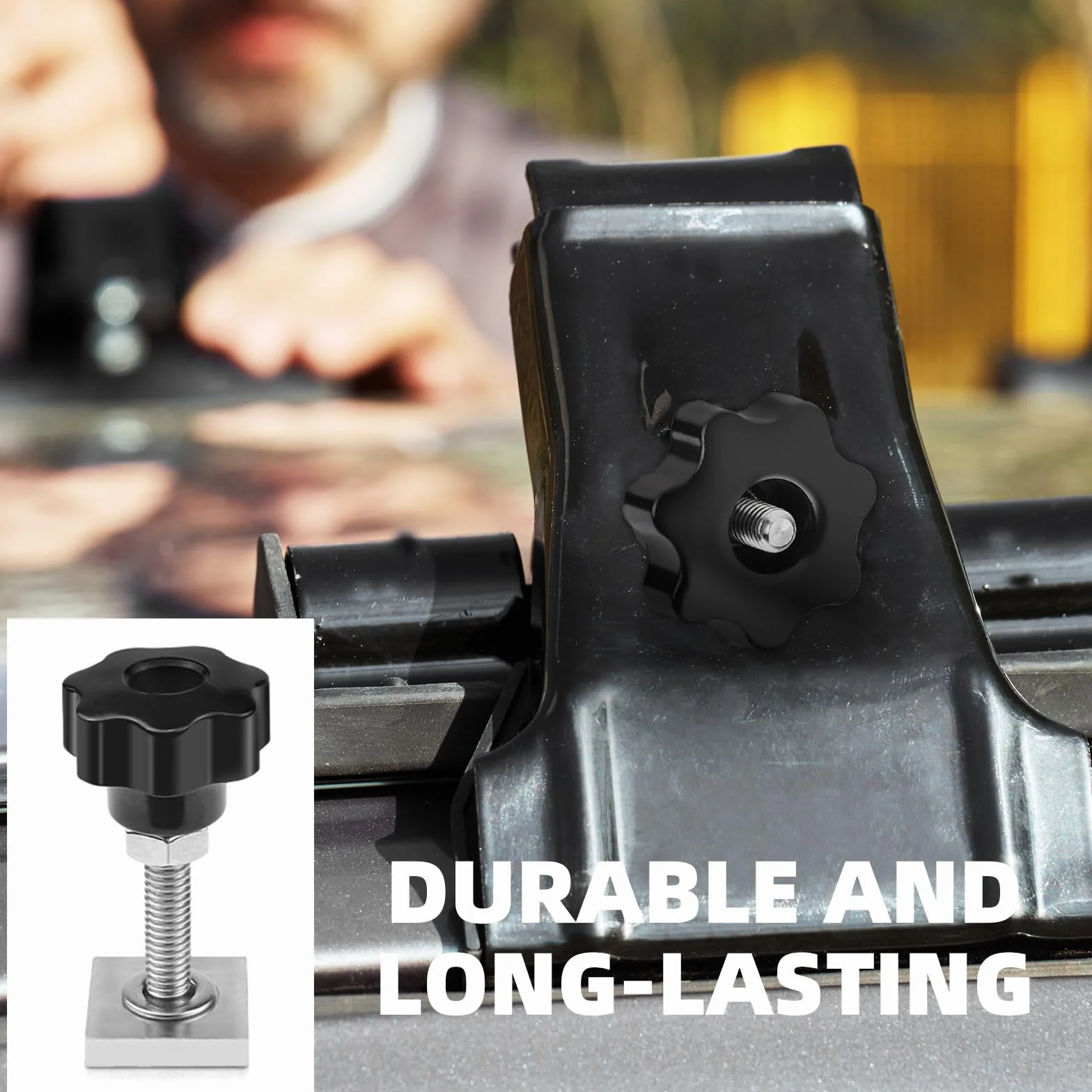 Adapter do szyny T, 8 sztuk śrub przesuwnych M6, adapter z nakrętkami i podkładkami, M6 ze stali nierdzewnej śruby ślizgowe T Track, adaptery do rowków T do wsporników poręczy dachowych