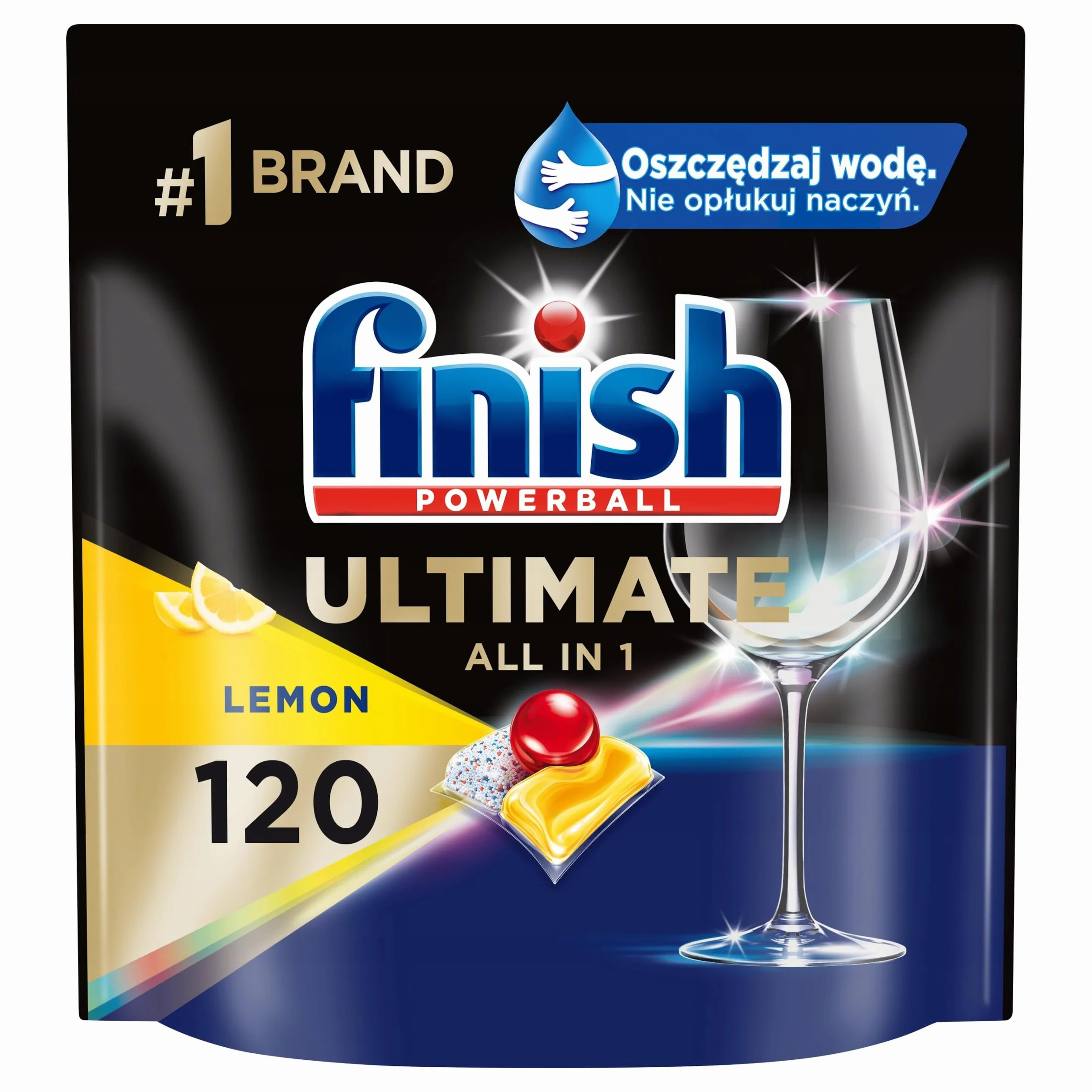Kapsułki do zmywarki FINISH Ultimate All in 1 Lemon 120szt