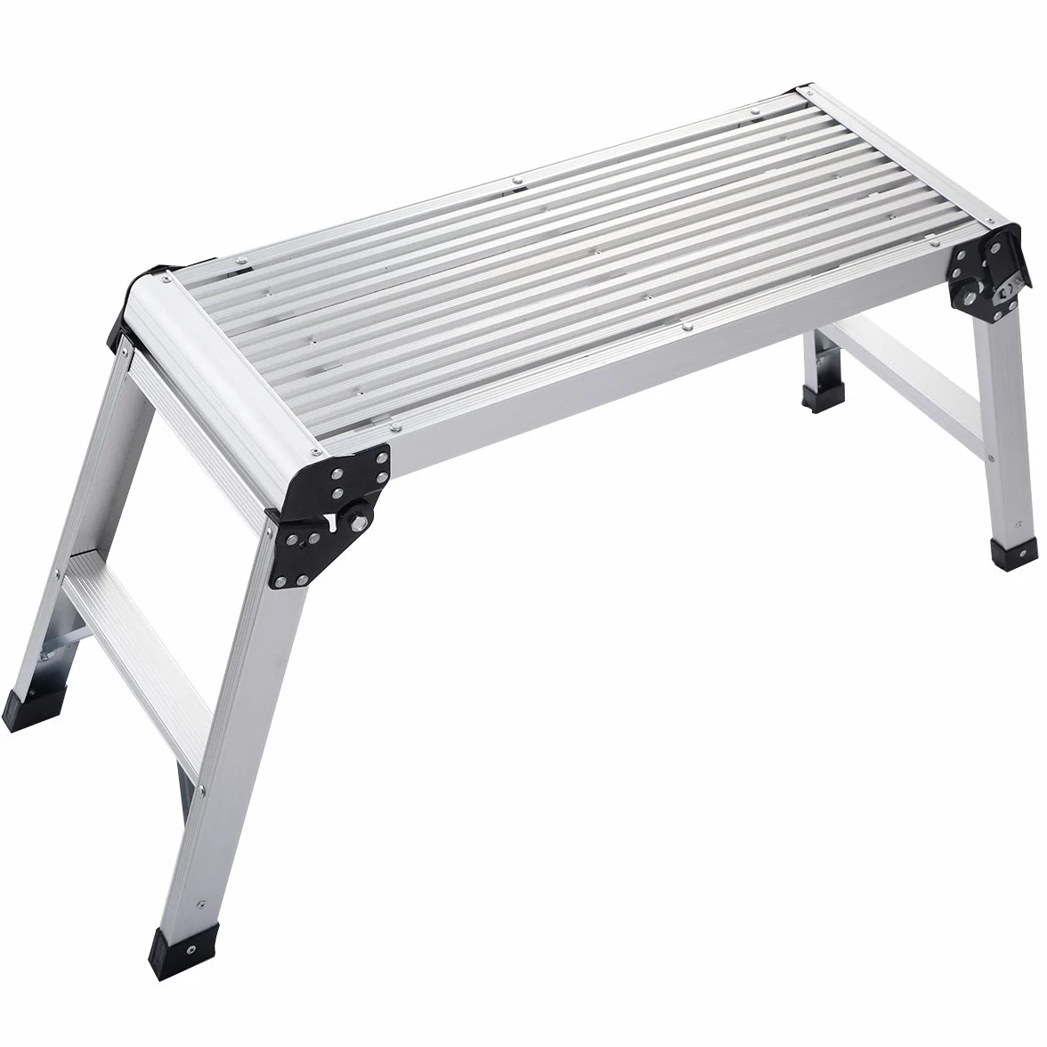 COSTWAY Aluminiowa platforma robocza składany stół warsztatowy 150 kg z matami antypoślizgowymi