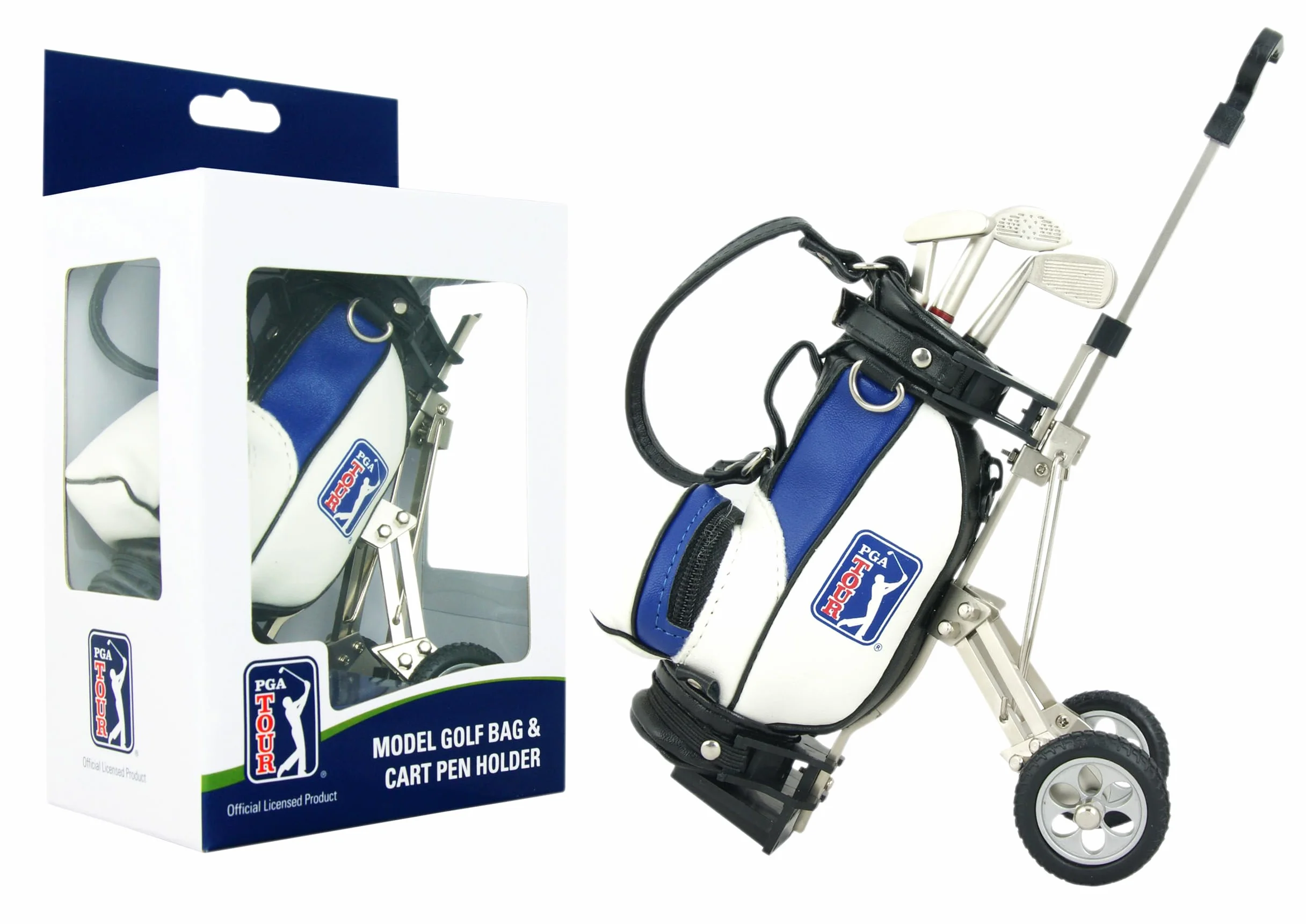 PGA TOUR Gadżet torba golfowa na biurko i długopis zestaw upominkowy, czarny