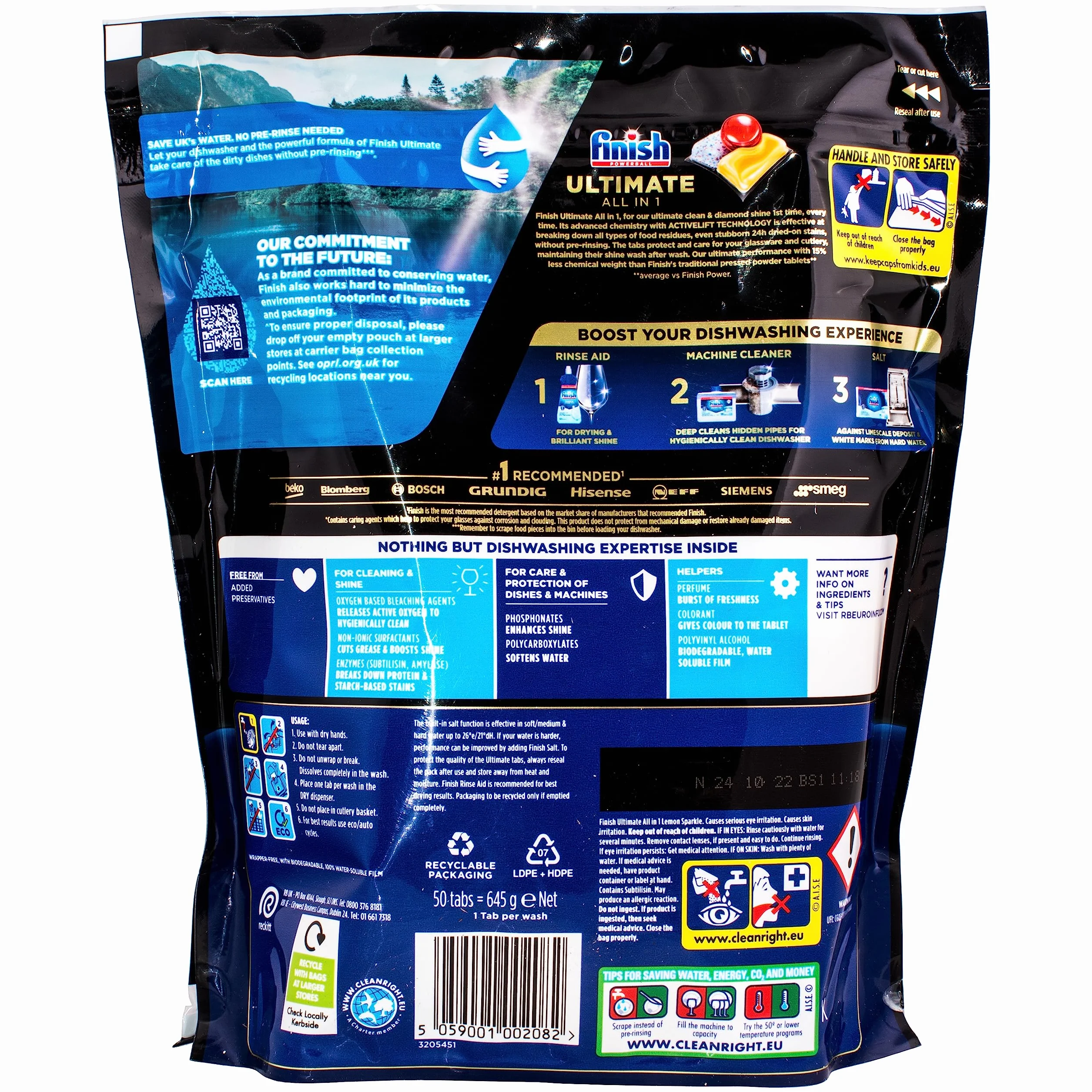 Finish Quantum Ultimate tabletki do zmywarki, cytryna, 50 tabletek