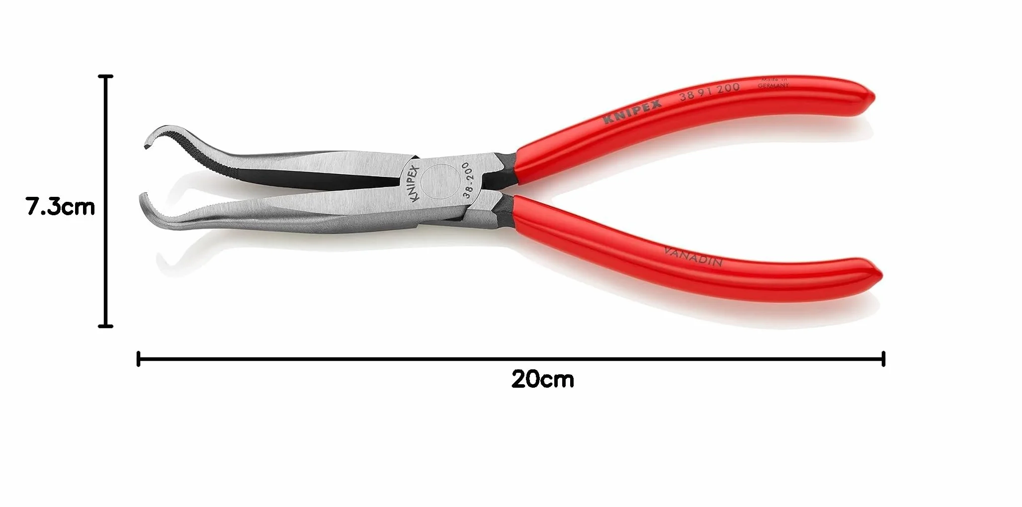 KNIPEX Szczypce dla mechaników z tworzywa sztucznego, powlekane 200 mm, 38 91 200