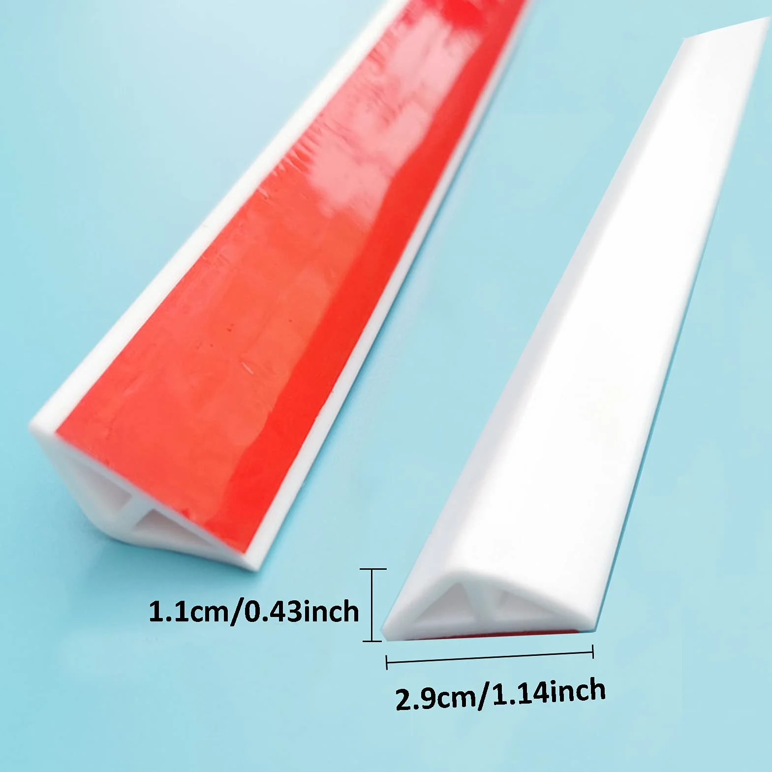 Silikonowy Składany Próg Prysznicowy Zapora Wodna 1.6m Translucent
