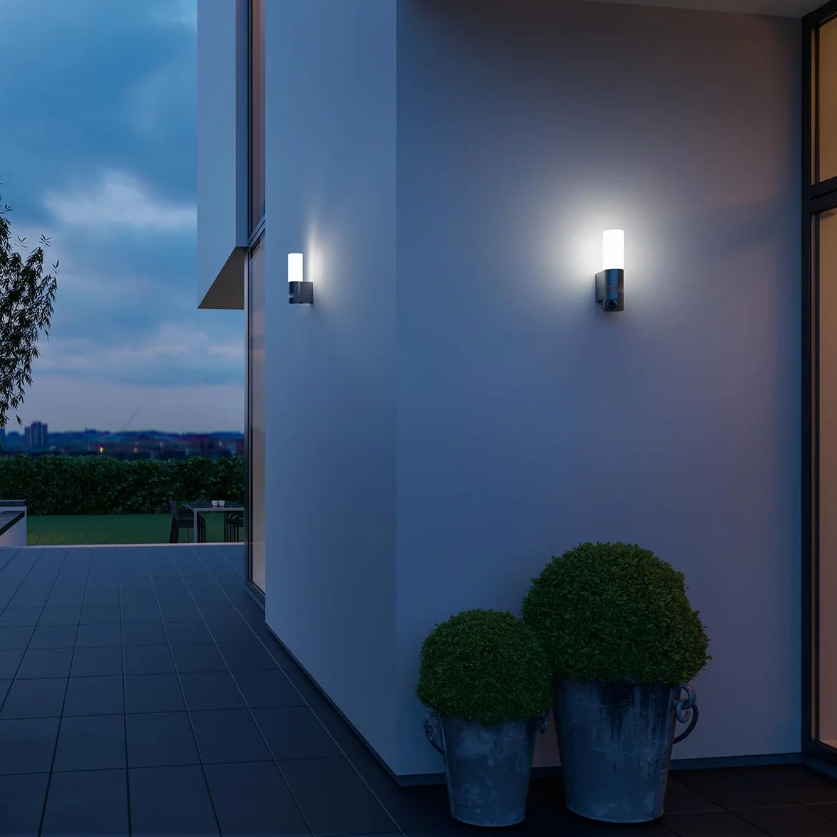 Steinel Oprawa zewnętrzna L 605 S, czujnik zewnętrzny LED, czujnik ruchu 180° o zasięgu 10 m, 11,3 W, 729 lm, aluminium
