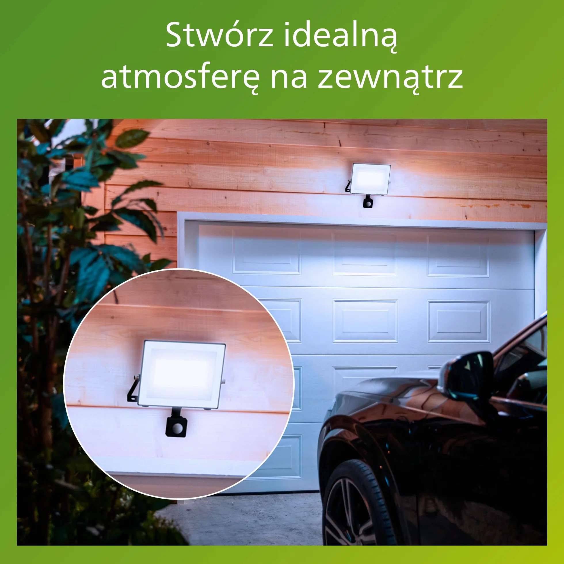 Philips Lois Zewnętrzna Lampa Floodlight z Czujnikiem, 24 W, 5000 K, Antracytowa