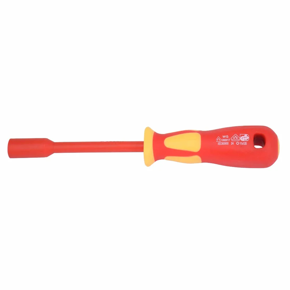 Zestaw 5 izolowanych wkrętaków elektrycznych 1000 V 4 mm-13 mm śrubokręt sześciokątny 8 mm x 125 mm