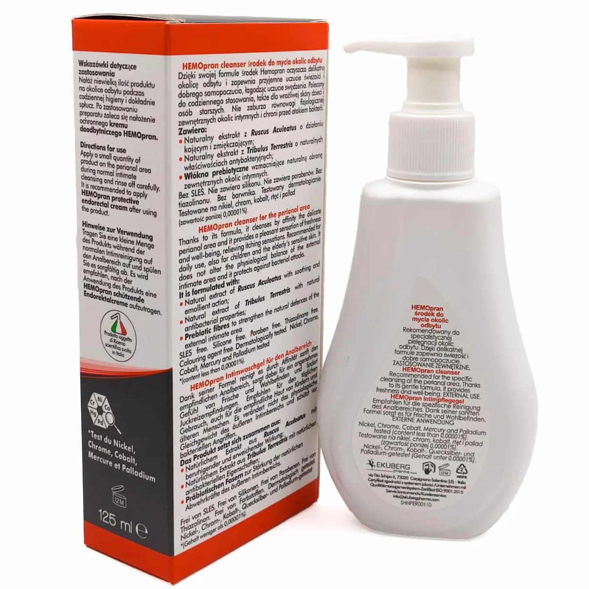 Żel do mycia okolic odbytu Dermoxen HEMOpran, żel do higieny intymnej,125 ml