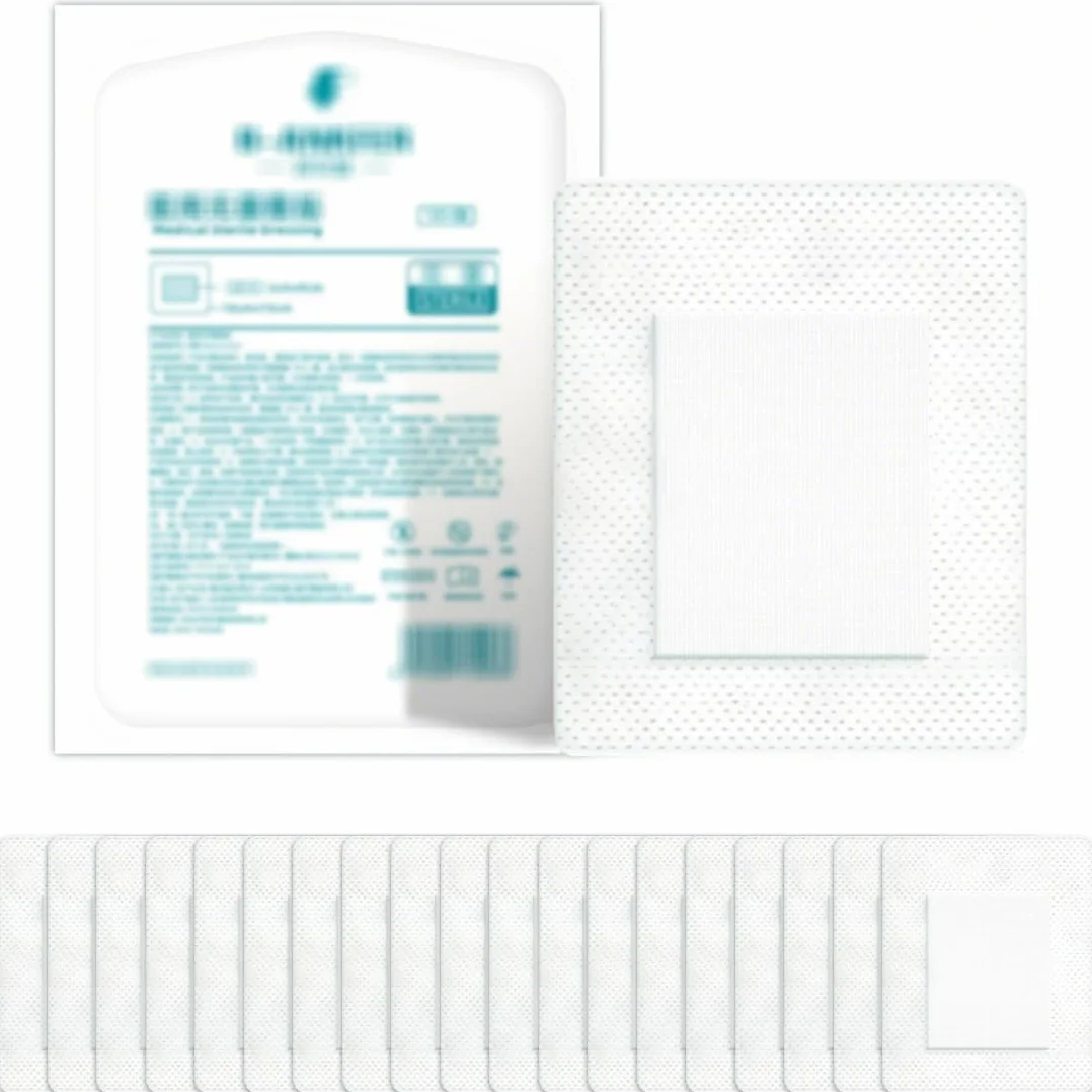 20 sztuk sterylnych opatrunków klejących 10 x 15 cm, opatrunki pooperacyjne, jałowe opatrunki na ostre i pooperacyjne rany