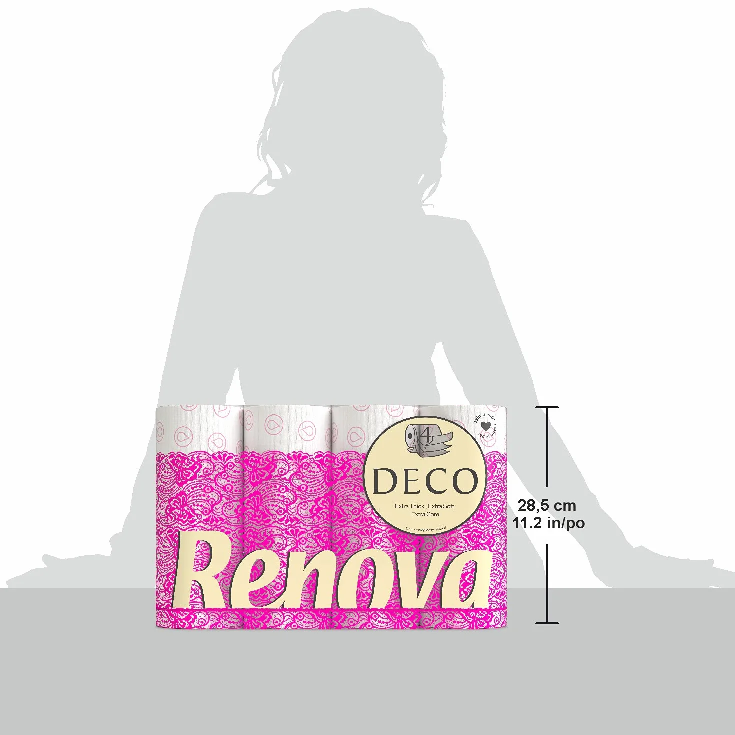 Renova 200043286, Papier toaletowy, 4-warstwowy, biały, perfumowany, 12 rolek
