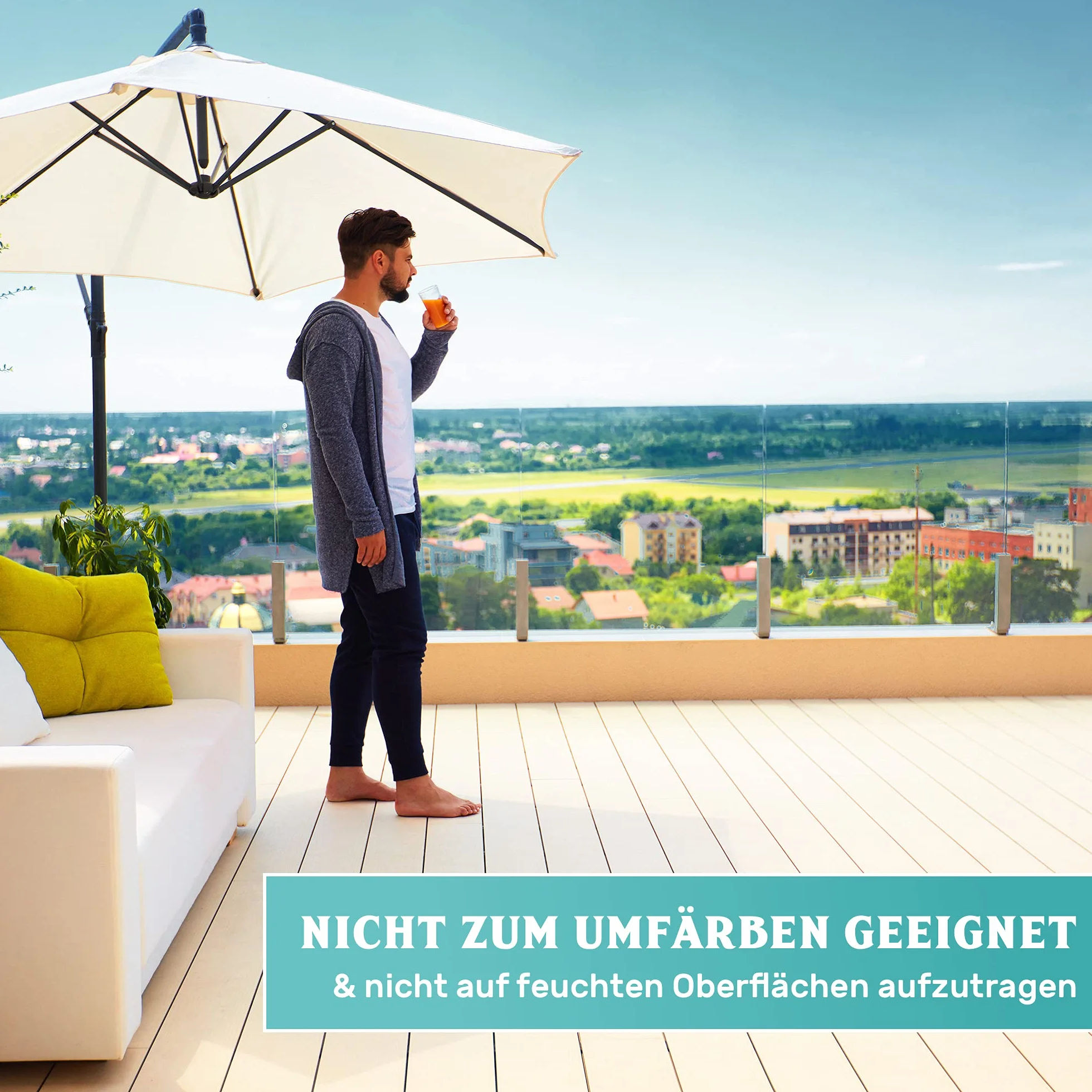 Greenwood - Impregnacja premium WPC - antracyt - szary 750 ml #3L - bez rozpuszczalników - bez oparów - przyjazny dla zwierząt domowych - nieszkodliwy.