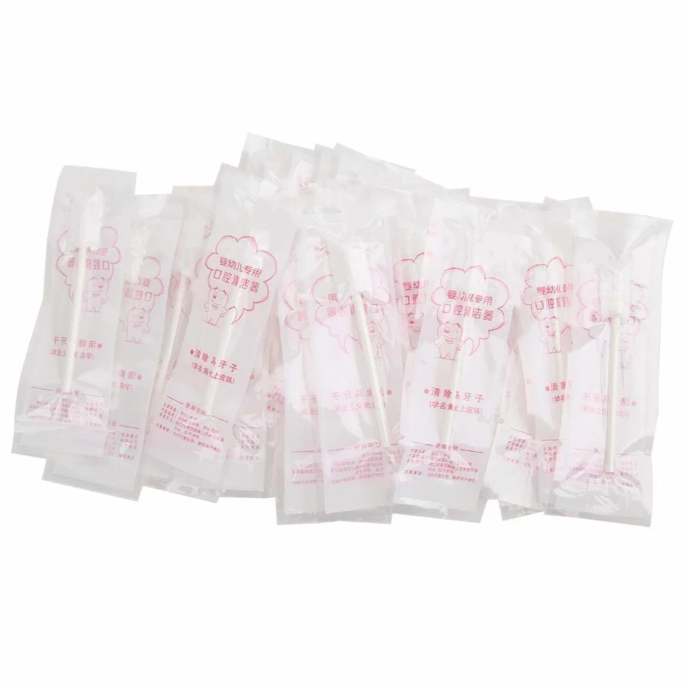 30 Szt. Szczoteczka do Zębów dla Dzieci Tongue Cleaner, Pielęgnacja Zębów Baby Oral Cleaner na 0-36 Miesięcy Baby Finger Szczoteczka do Zębów
