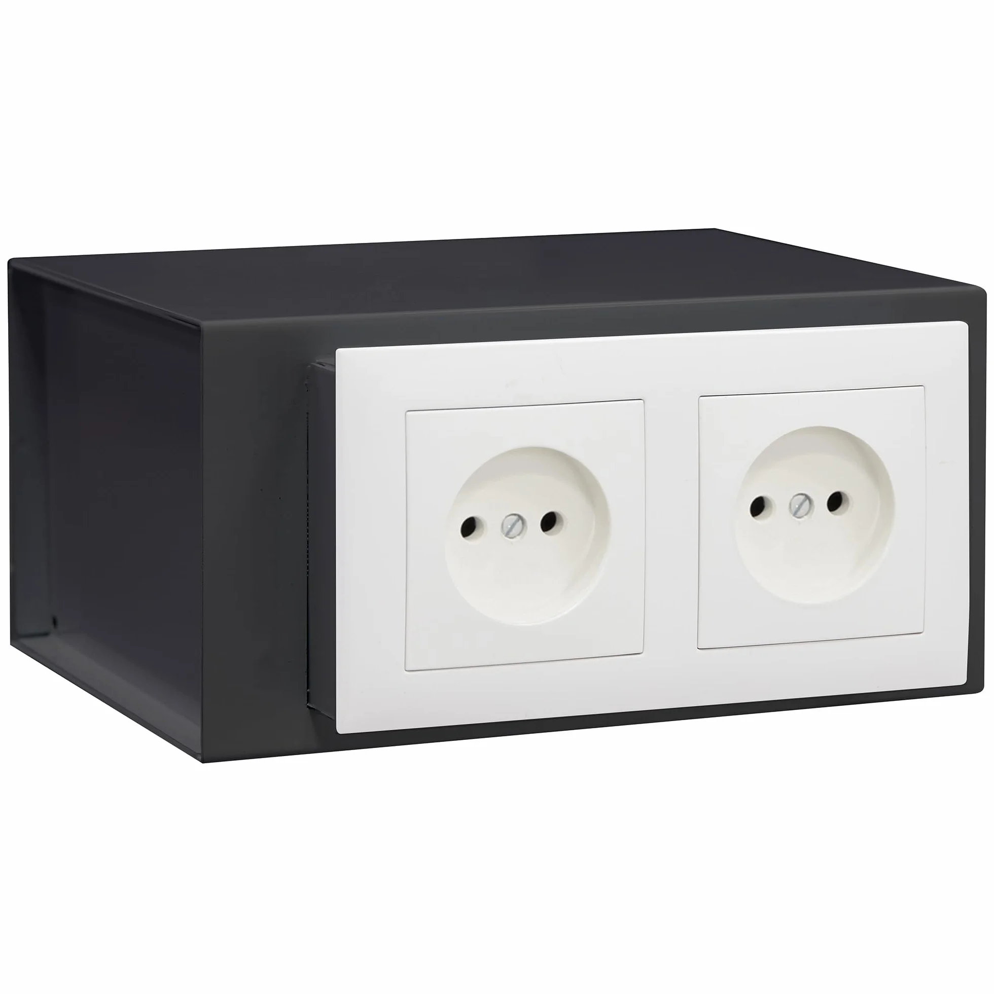 ARREGUI Socket 23000W-S0 Niewidoczny Sejf Z Gniazdem Elektrycznym | Ukryty Mini Sejf Wysuwany | Tajna Kryjówka Na Pieniądze i Wartościowe Przedmioty | 10 x 20 x 15 cm | 2,5 l