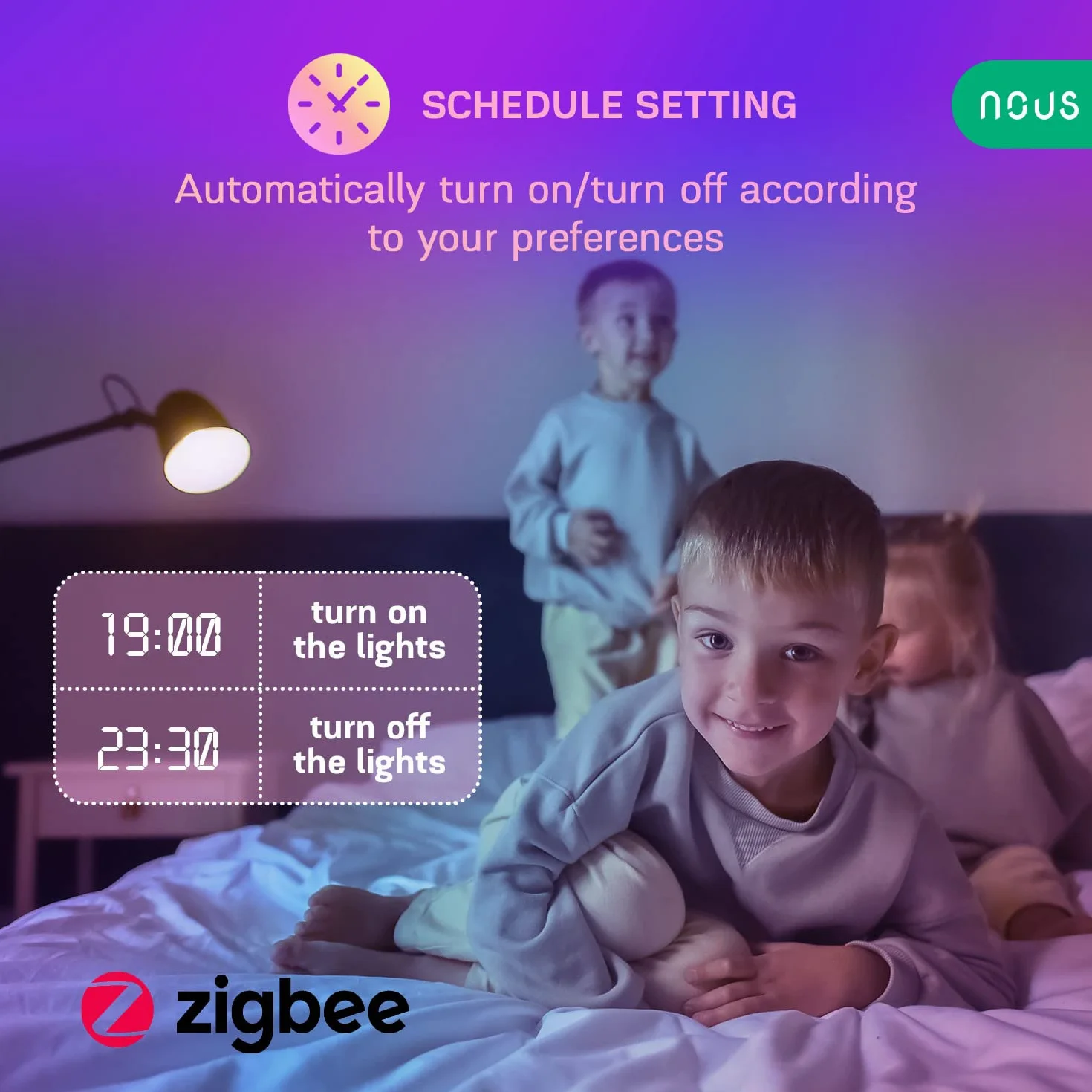 Nous P3Z Smart ZigBee Bulb RGB E27: Inteligentna Żarówka LED z Kontrolą Kolorów