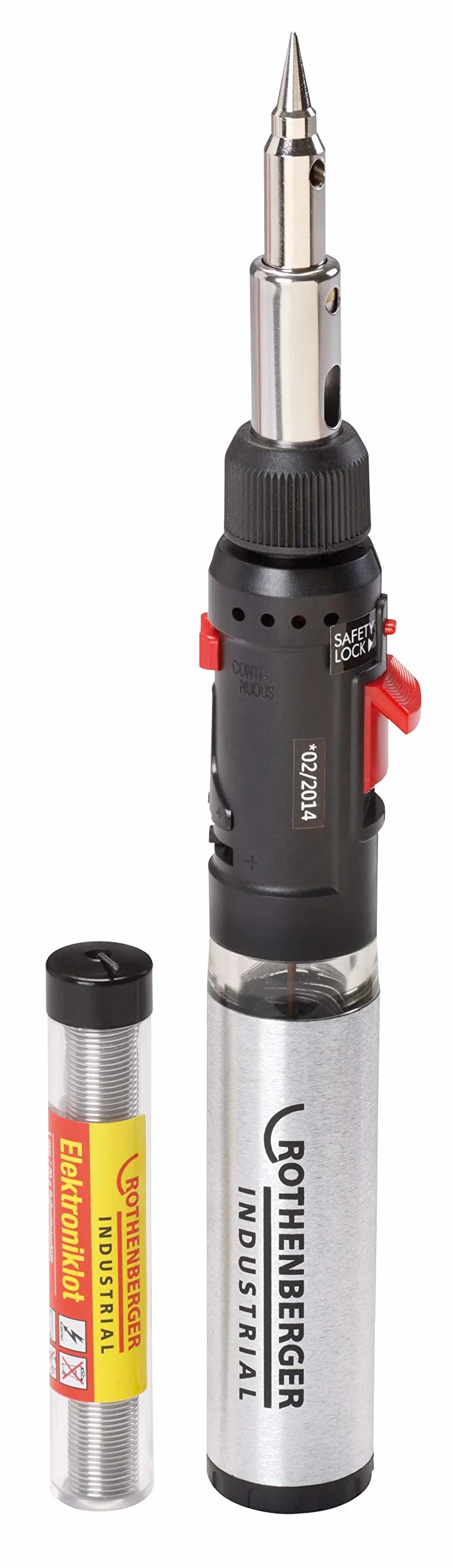ROTHENBERGER Industrial Hot Pen Piezo, lutownica gazowa, 10-częściowy, w praktycznej walizce z tworzywa sztucznego, 36060