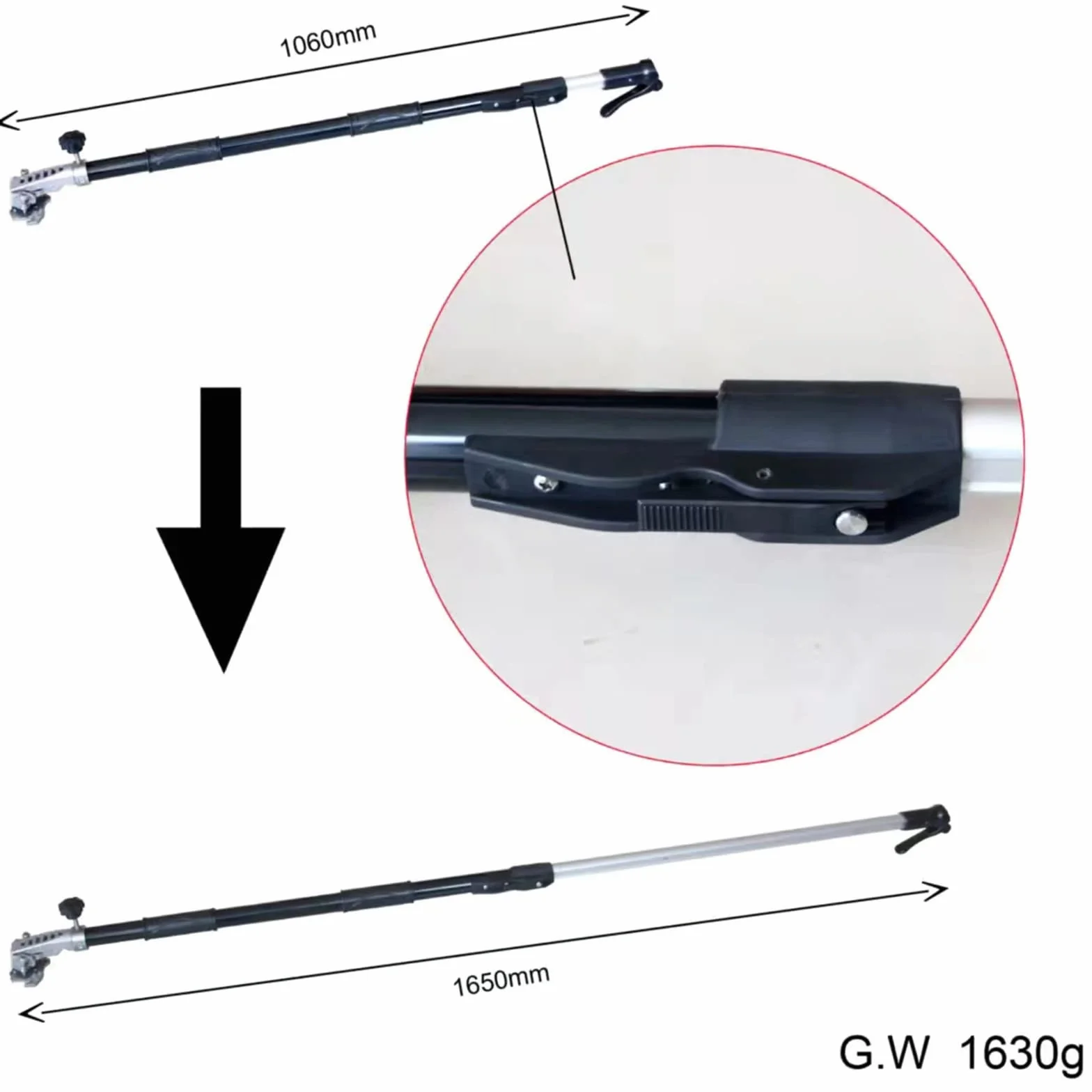 Płaskie pudełko do wykańczania płyt kartonowo-gipsowych z przedłużeniem uchwytu 127-163 cm, profesjonalne narzędzie do gładkiego wykończenia blach i płyt ściennych, idealne do projektów budowlanych i